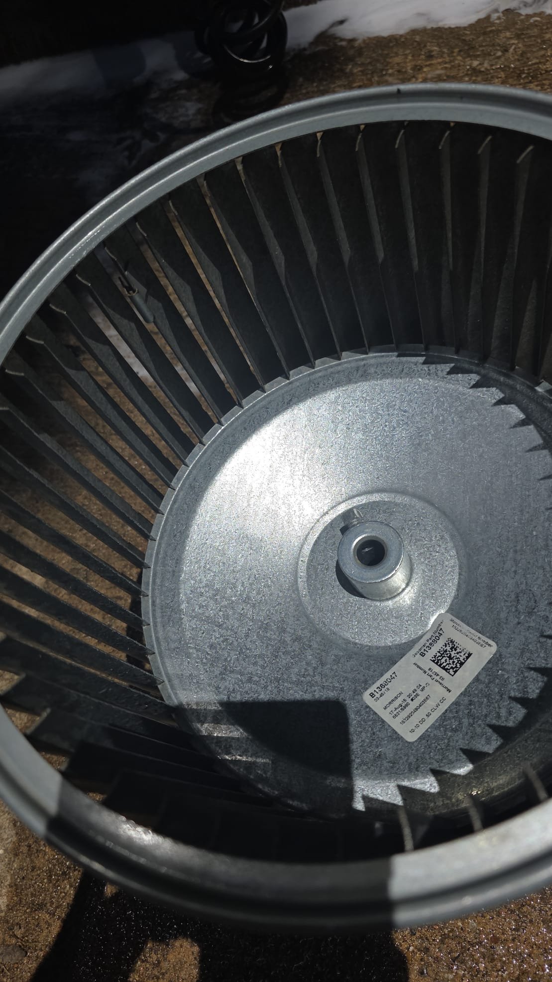 Sherman, TX - Preformed blower wheel cleaning

Removal and chemical cleaning of blower wheel rot remove dust causing drag on the motor causing it work harder and ultimately shorten lifespan of the motor.