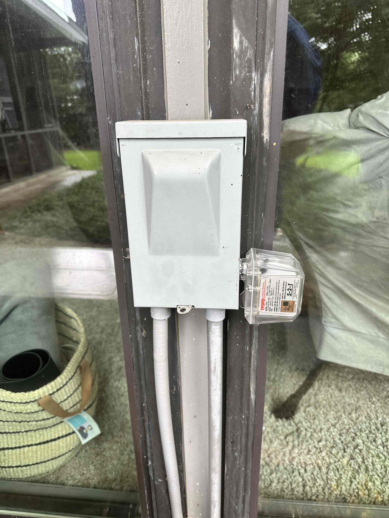 McKinney, TX - 5/21 - I returned to install a surge protector. The surge protector is installed and active. The system is operational upon departing.

3 year warranty / up to 10,000.00 coverage if part fails to protect the connected equipment. (Warranty is through manufacturer)