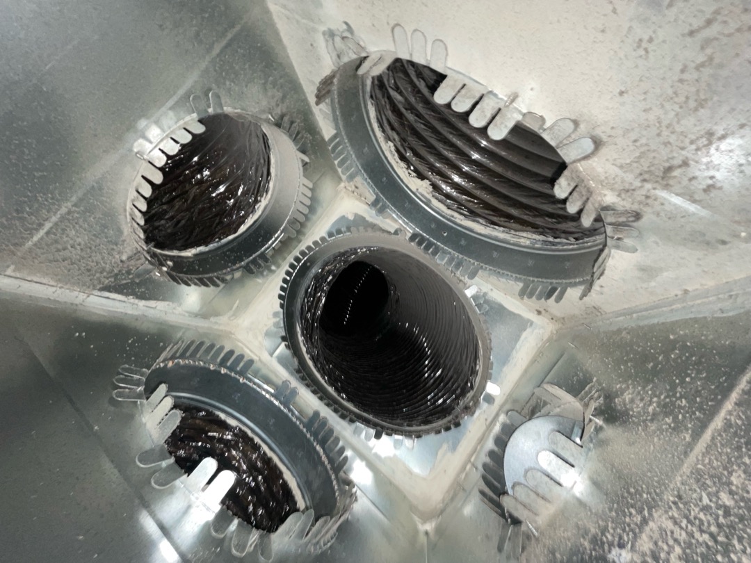 McKinney, TX - 1. Visually inspected condenser coil for leaks and abnormalities.
2. Inspected condenser fan motor, blades and bearings.
3. Inspected, cleaned, and, tightened wiring connections.
4. Measured capacitance of  compressor/fan motor capacitor.
5. Inspected and measured resistance of contactor
6. Measured compressor current draw.
7. Measured condenser fan motor amp draw.
8. Inspected and replaced return filter.
9. Inspected return plenum for dust or debris.
10. Inspected evaporator coil for cleanliness and oxidation.
11. Inspected blower motor/ blower wheel for dust and debris
12. Measured blower motor current draw.
13. Measured temperature differential from supply to return. 20 degrees measured.
14. Tested drain lines for proper drainage and treated to prevent blockages.
15. Rinsed condenser with water to promote heat exchange and reduce stress on system by removing dust and debris.

Found outdoor unit with extreme amount of dust in debris coating the coils. After rinsing with water coils w