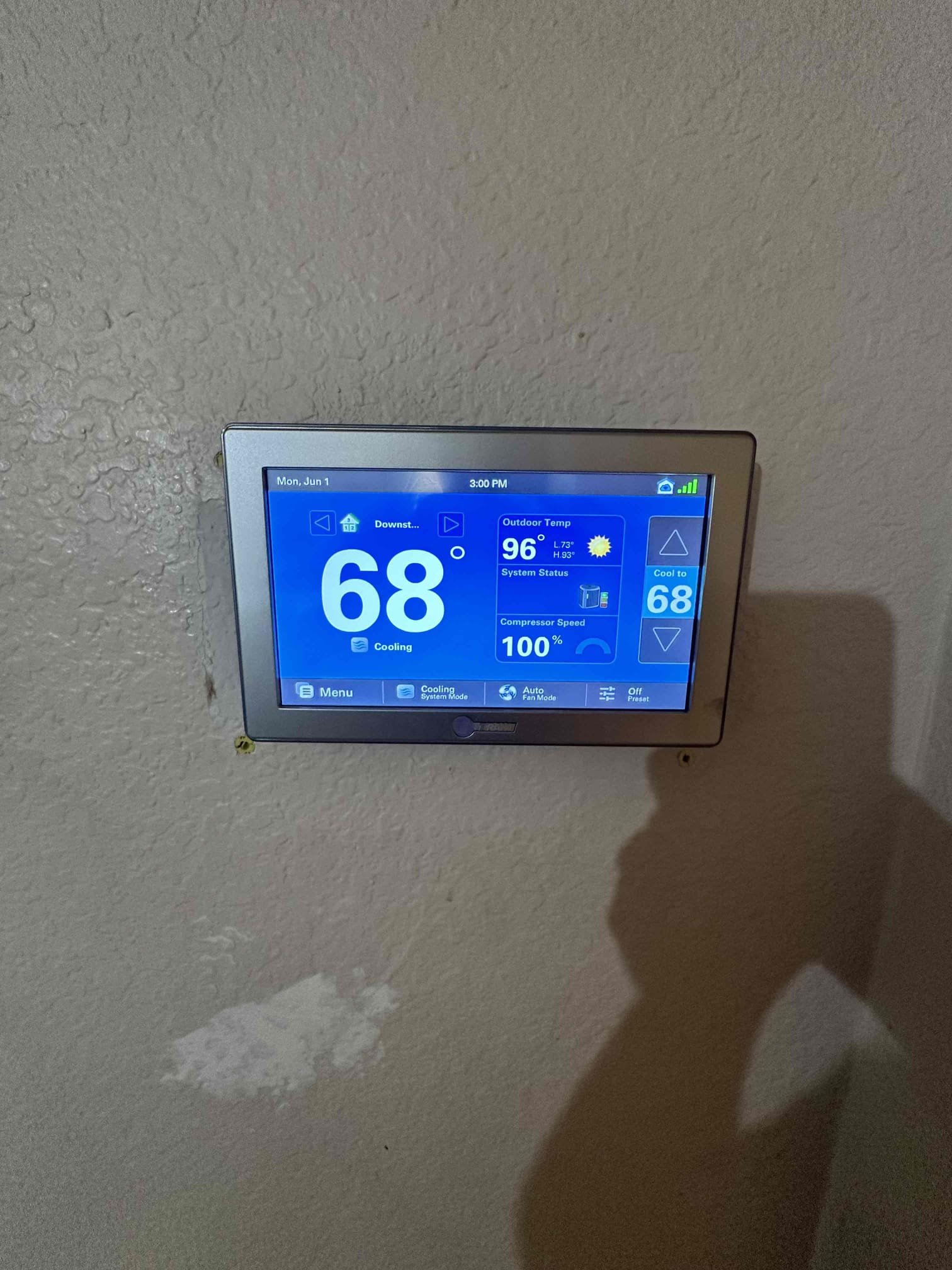 McKinney, TX - I performed a single cooling maintenance on a 2020 dual fuel system. This system was brought into service in 2021. It is zoned and communicating. I checked amps, filter, electrical, cleanliness, and safeties. Due to the equipments past history, I advise adding a surge protector in the attic to prevent damage. I revisited the return cut in with the customer, and I offered to clean their filter. 