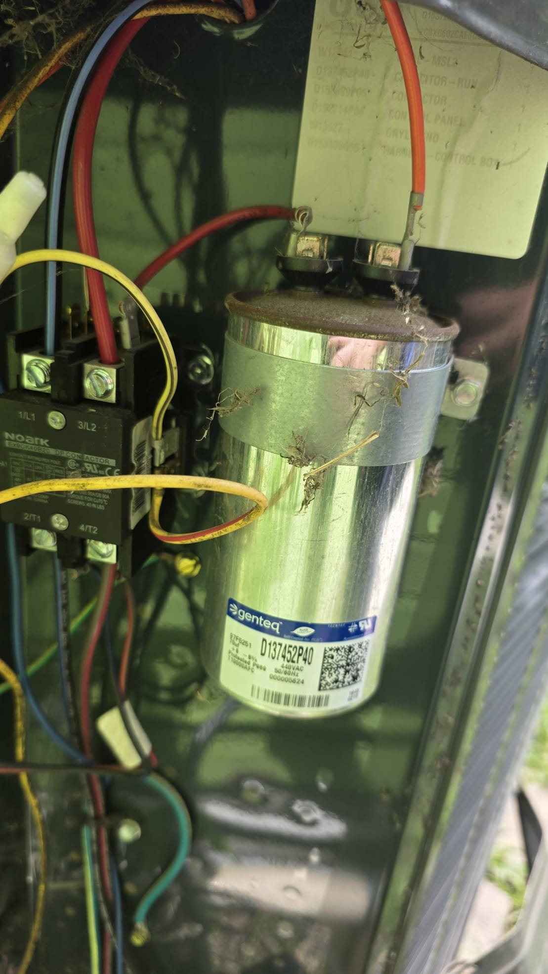 Van Alstyne, TX - Found bloated capacitor. Client approved to change capacitor. 