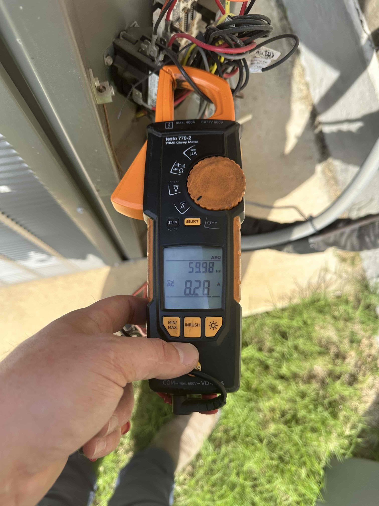 Anna, TX - I performed a single cooling maintenance on a 2022 heat pump system. I checked amps, capacitor, filter, electrical, drains, cleanliness, and safeties. Customer mentioned that their room is extremely cold and the living room is warm. I investigated the duct work and found that the 2 areas are on the end of the plenum. I toned back the bedroom by 25% to allow a little more air to the living room. During my thorough evaluation, I discovered growth formations in the indoor unit, the capacitor in the out unit failed testing and needs replacement, and the outdoor unit does not have surge protection. Also, I am offering an algae stick to continuously treat the drain to keep the drain clear and free flowing. I present options for these areas of concerns at the time of service. 