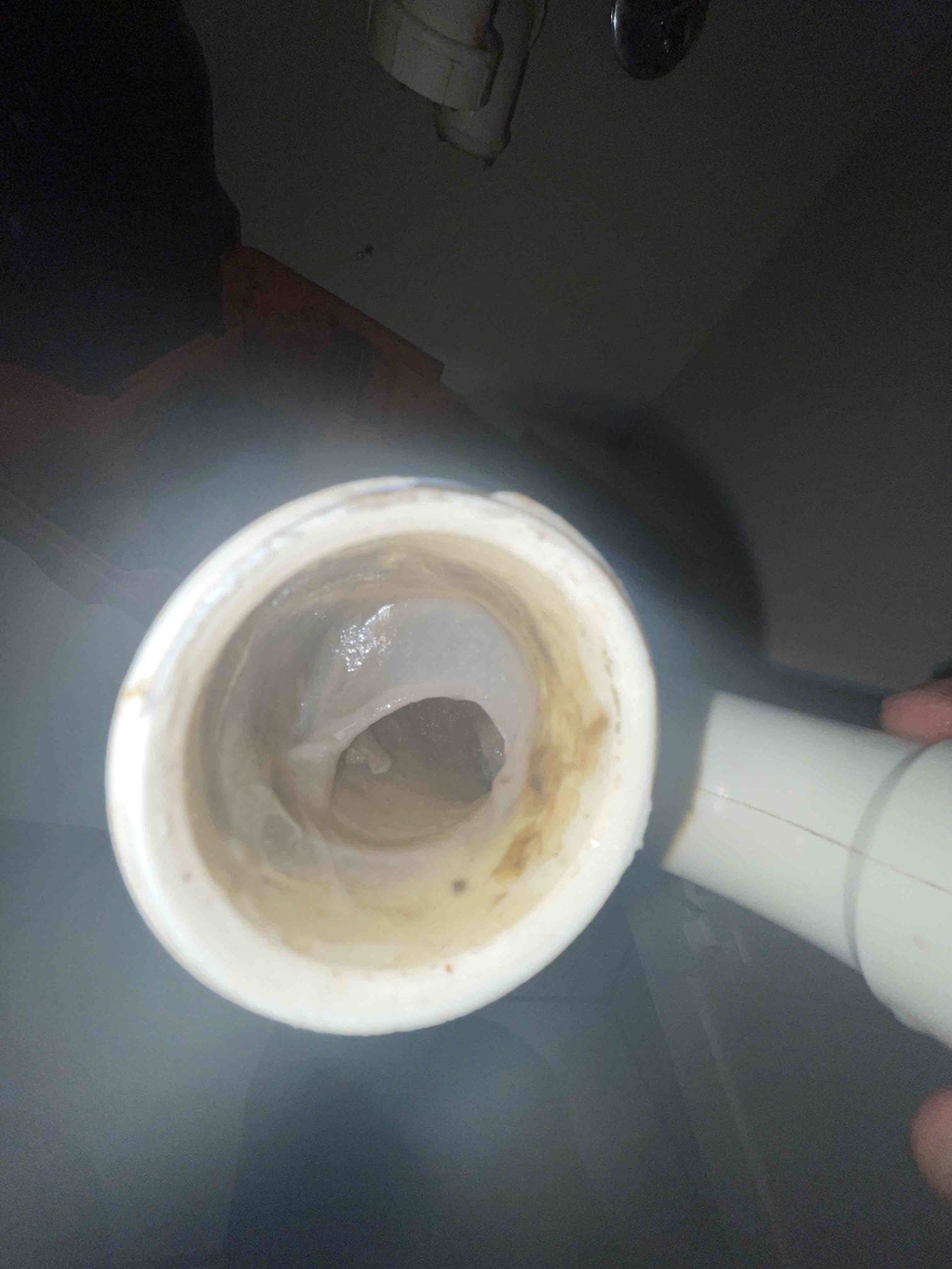  Installed Jv1 blowout valve. Blew out drain lines with nitrogen. Disassembled sink and cleaned p-trap. Tested and flushed with gallons of hot water. 