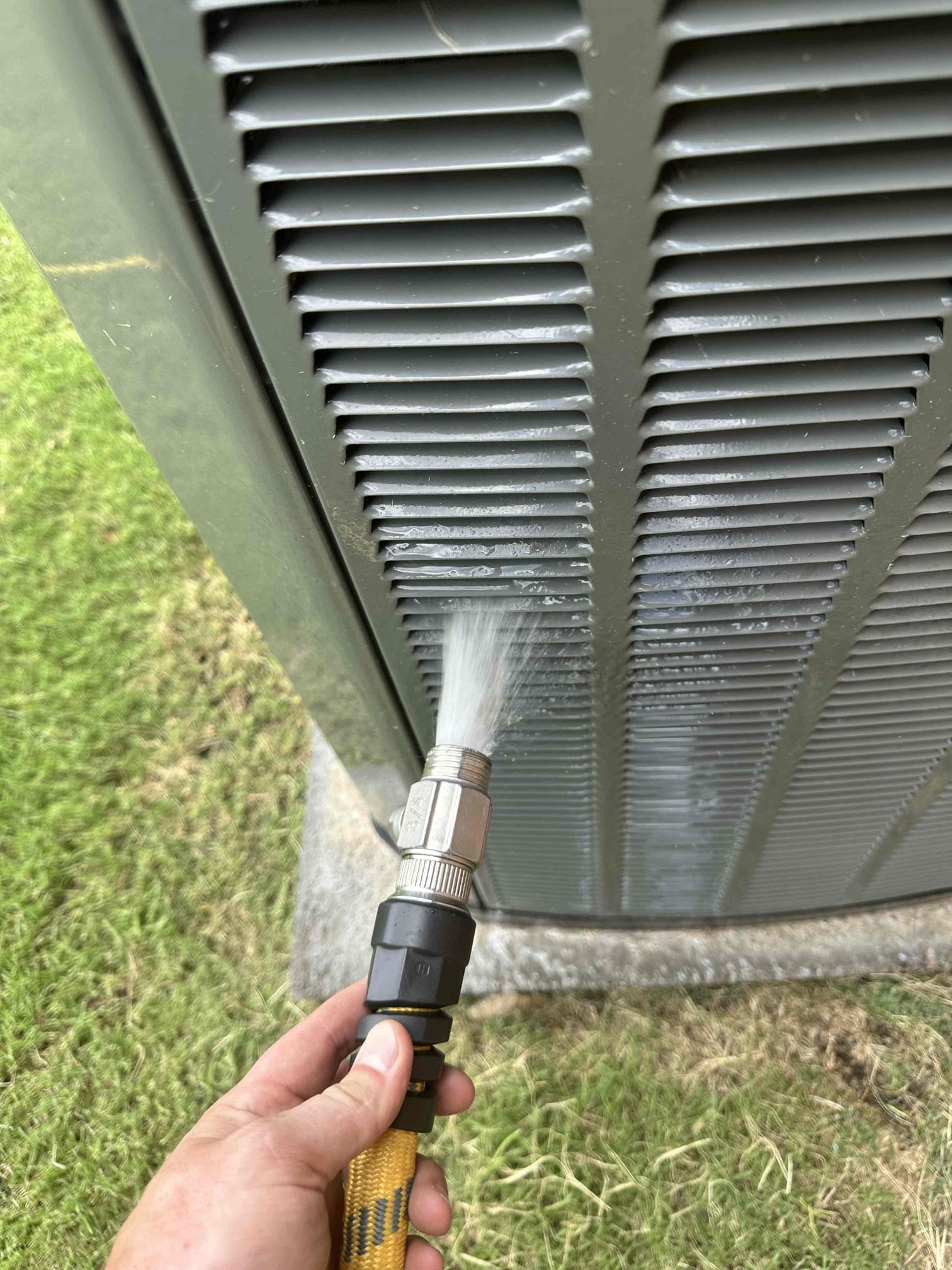 Van Alstyne, TX - I performed a 2 system cooling maintenance on heat pump equipment. The main unit is 2020 and the other is 2022. I discovered that there is a duct that is becoming kinked and needs to be hung up, the outdoor equipment does not have surge protection, and the reme halo bulb is burnt out. I presented options to address these concerns at the time of service. 