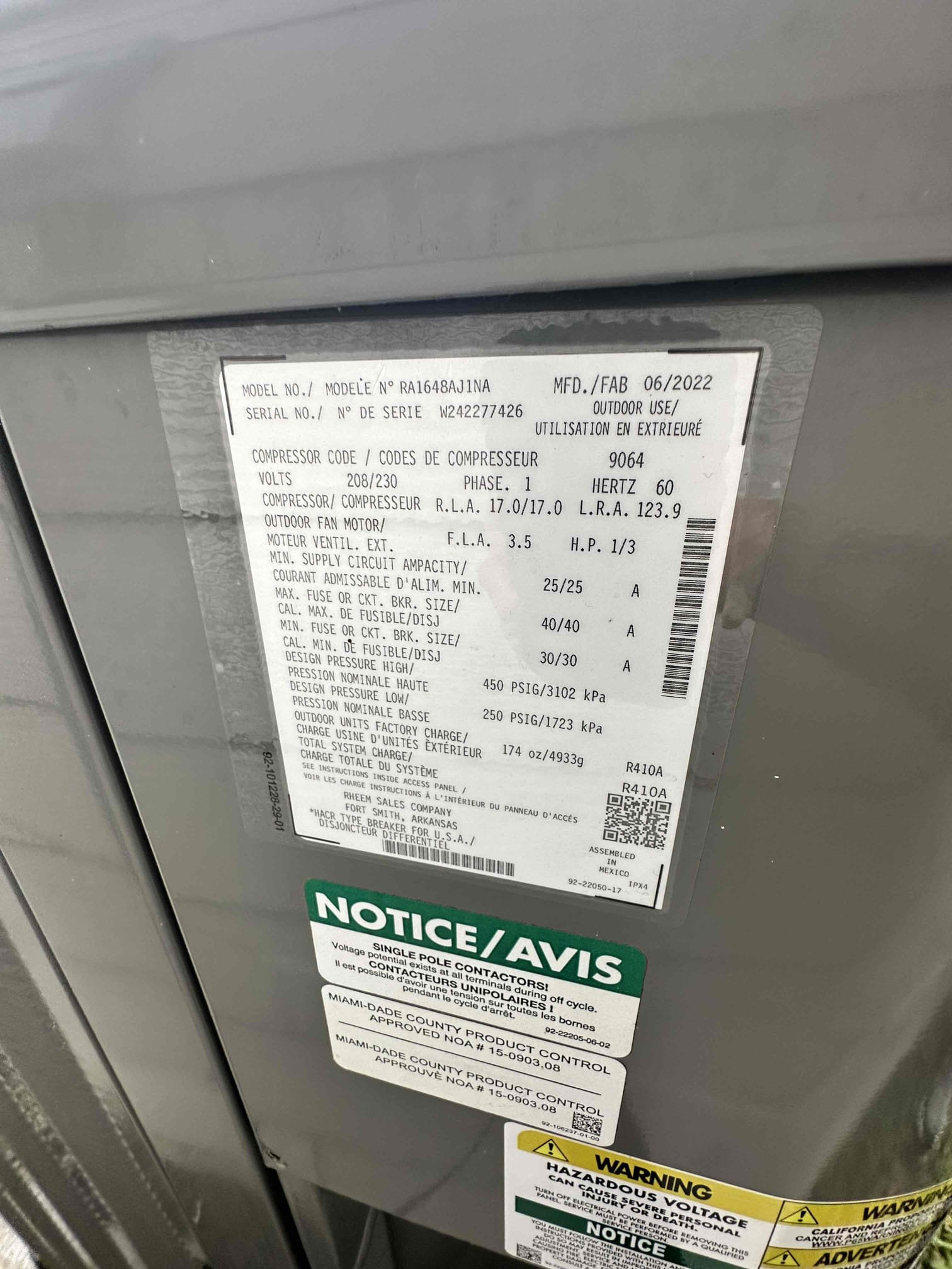 Allen, TX - I found capacitor was dead not allowing the compressor to start. We replaced and ensured the system began to cool again. With the customer doing a compressor replacement yesterday, we replaced the capacitor complimentary.