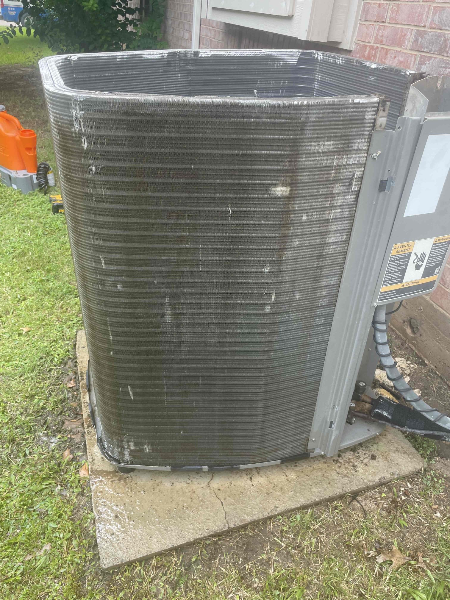 Arrived on site, performed condenser chemical cleaning and condenser fan motor replacement. Tested and found unit to be working well. System running on departure.