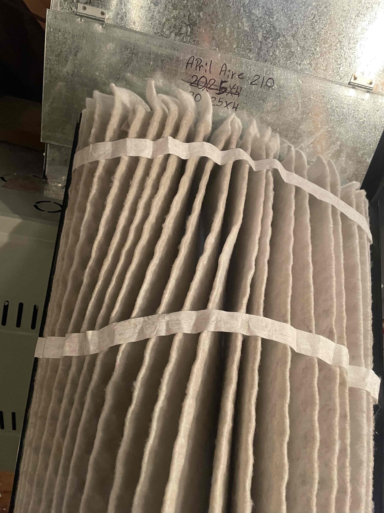 Arrived on site replaced filter that was not changed during the maintenance due to a mislabeled filter. 