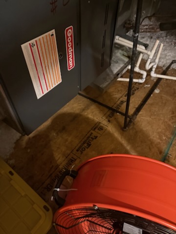 Anna, TX - During the maintenance visit, I didn’t realize how low the second vent pipe was on both systems. Even with the water going down the secondary, it would be sitting right at the top of the pipe causing air pressure to cause the water to splash out. I replaced these short vent pipes to bring them higher above the secondary drain. I inspected the capacitors to ensure that I did a good job on those. The reason for the return visit is that left the blow out valve off for one of the systems. This cause the drain to act clogged and the water build up splashed out causing some water damage. The issue was reported to the office to be addressed. 