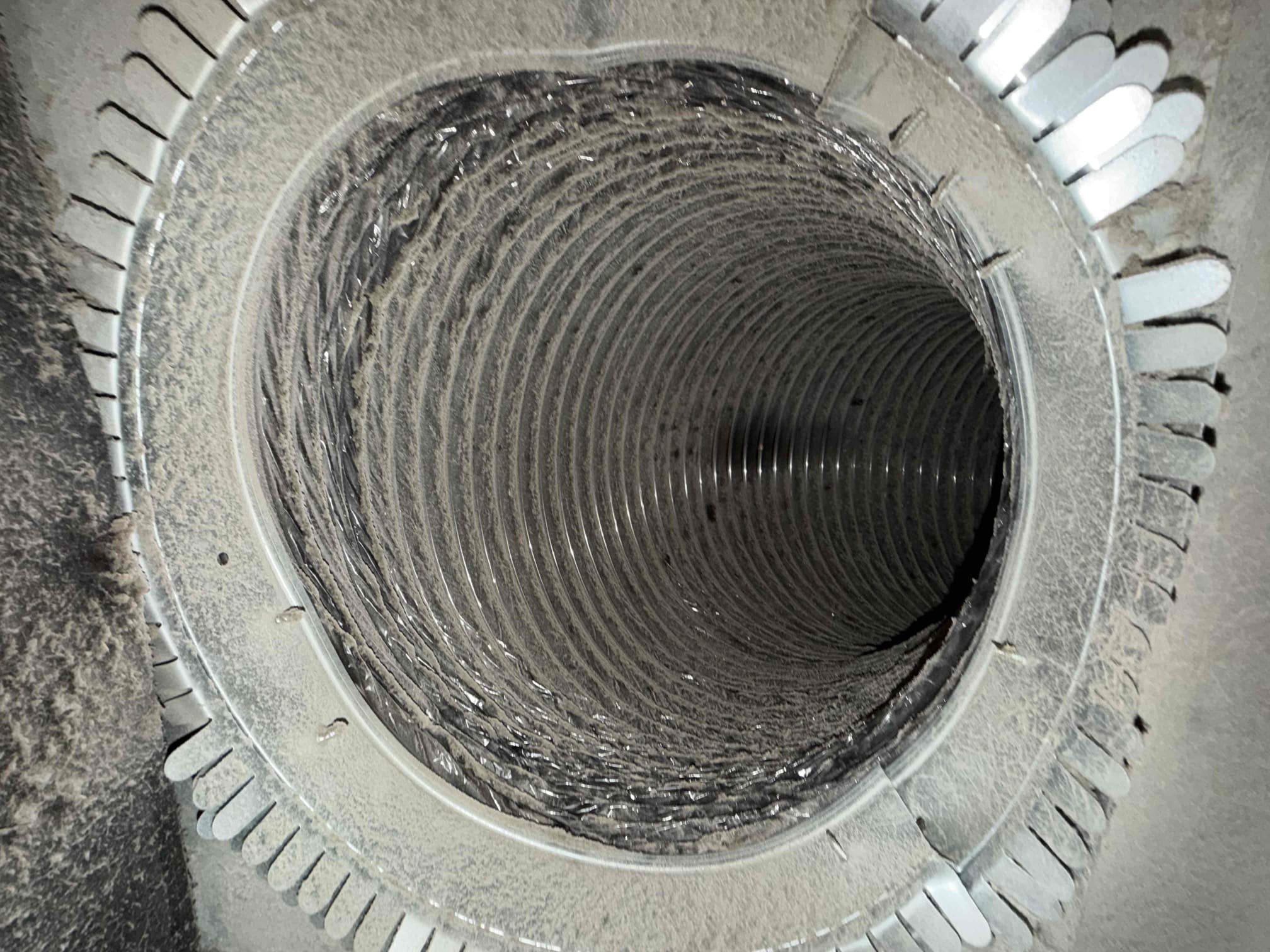 Anna, TX - Upon arrival, I invested the cleanliness of the indoor and outdoor systems. The high pitch noise is from the ECM module on the outdoor fan motor. This noise is from the hertz of the module. This noise can become louder the more strain on the motor. The ducts have a reasonable amount of sheet rock duct present. I investigated the drain to look for signs of sheet rock dust coming out. The drain had a sheet rock slurry in the ptrap. The drain will end up clogging and is more susceptible during the heating season. The sheet rock in the drain tells me that the evaporator coil has it in it. This leaves the system at risk of freezing up and causing potential water damage. I presented pricing for minimal advised repairs, all levels of duct cleaning, and maintenance membership. 