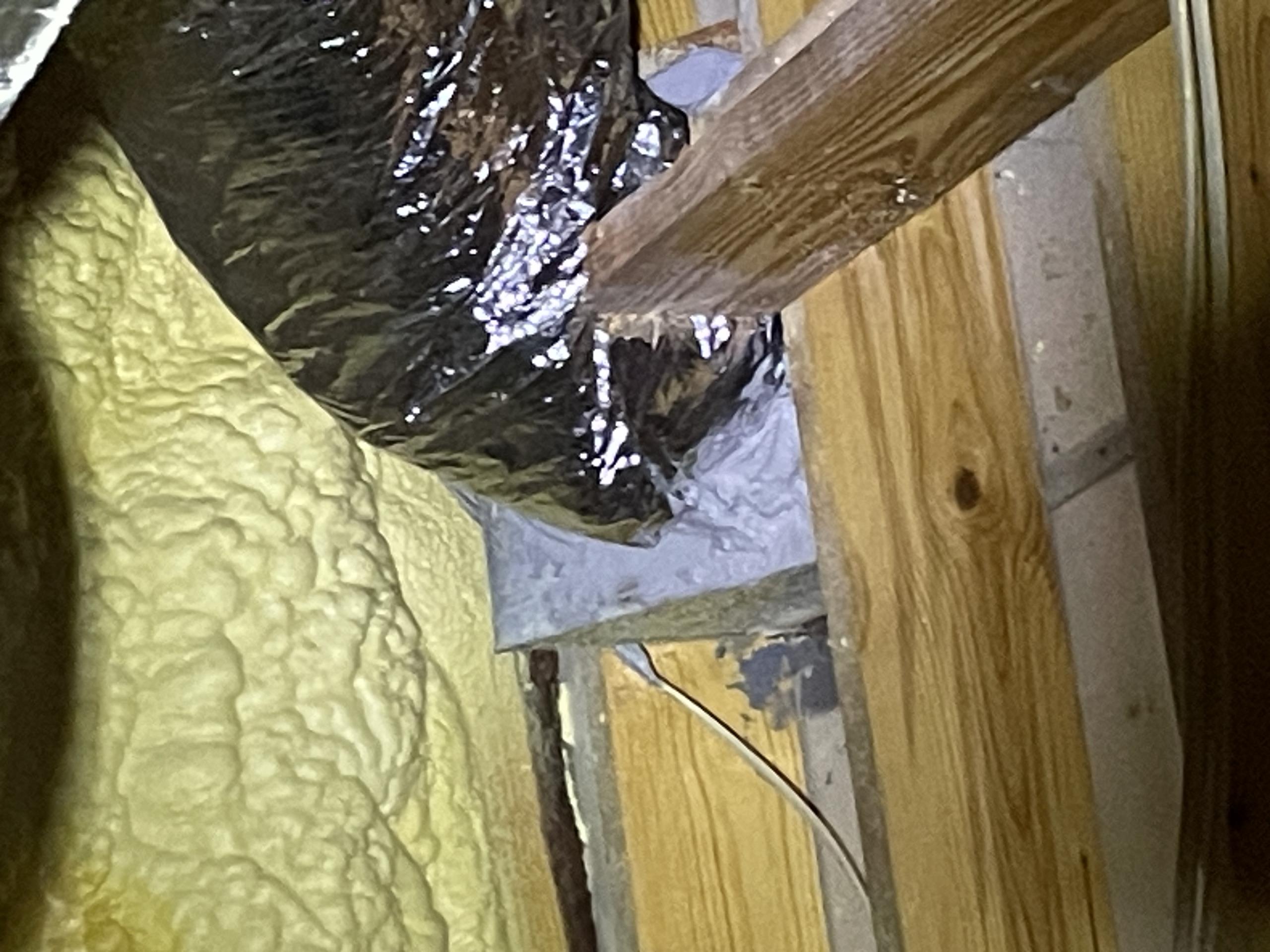 Gunter, TX - Upon arrival, I put mastic on all holes or cracks where air could be leaking out of supply ducks on Plenum and distribution box. I rerouted open supply duct that was in attic. We also flipped registers in living room and kitchen to where they are directed toward the exterior walls. I manually opened up fresh air damper. We also unclogged drain while we were there.
Drain Line Cleaning

Clear and clean the HVAC condensate drain line to remove any buildup, algae, sludge, or blockage. Flush the drain line thoroughly with water and an approved drain-line cleaning solution. Pour several gallons of water through the drain system to verify proper flow and drainage. Inspect all accessible drain connections for leaks and confirm the condensate is draining properly to the designated termination point.



********************************************************************************************

Customer Evaluation Summary

Customer Concern

The homeowner’s primary concern is elevated humidity i