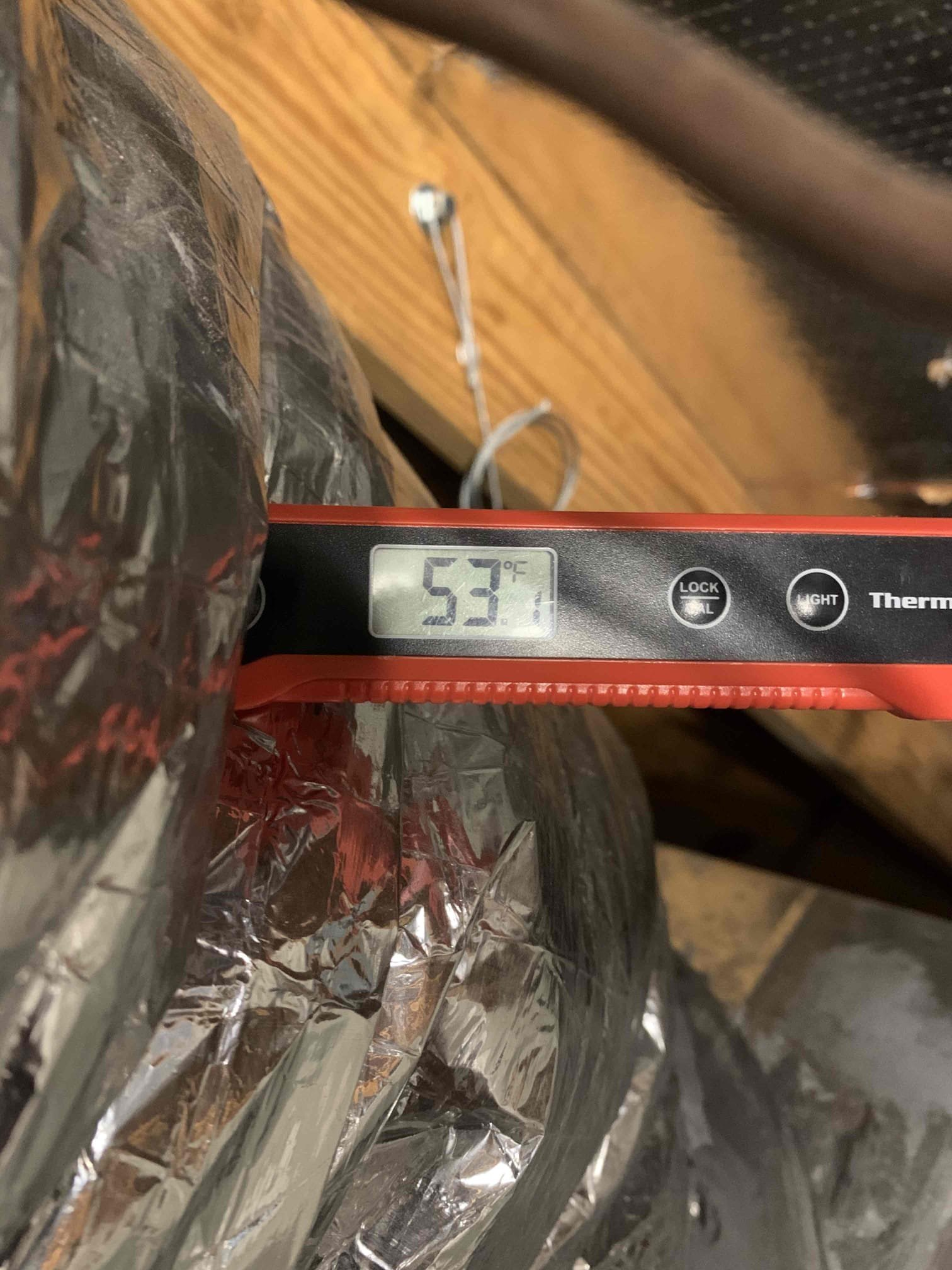 On arrival customer stated that yesterday the system did not seem to be cooling and temperature got up to 76°. He turned it off earlier this morning. Set thermostat to cool and checked operation. Measured temperature drop across system, getting 74° in and 54° out. Poured water down drain line to verify it was clear. Filter was in good condition and nothing was blocking airflow. Checked refrigerant pressures. Subcooling is right where it needs to be and pressures are within acceptable range. Condenser coil is clean and capacitor is good. Unable to find any issues with system. Temperature downstairs went from 74° on arrival down to 70° while checking over system. Customer will let us know if something happens again. System is cooling at this time. 