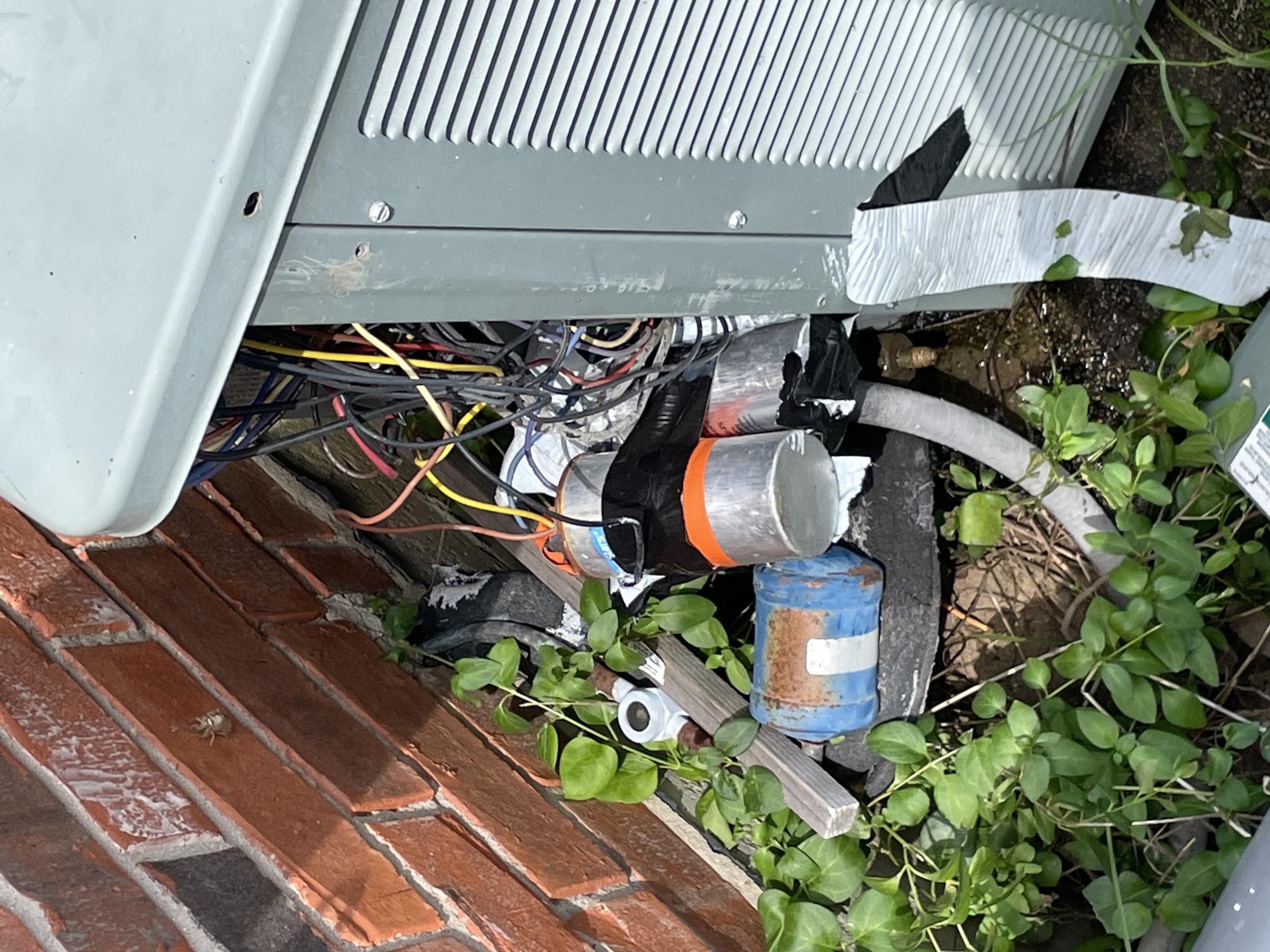 Denison, TX - Upon arrival, I found that the system was running, just not efficiently. System was only cooling the air 6°. Return register was pulling in 84° air and supply register was putting out 78° air. Upon further investigation, I found that none of the air filters have been changed in a very long time and return cavities and return Plenum was very dirty. I opened up air handler and found that the evaporator coil was dirty, not allowing proper airflow across coil. Blower housing was also dirty, causing air restrictions. The outdoor condenser was very restricted with debris and needs a thorough chemical cleaning. I also noticed that the air handler was no longer level due to support coming loose and screws had pulled out. I highly recommend a full system equipment cleaning, a duct cleaning and re-leveling the air handler. It is very important to get your system cleaned so that it can run at its peak performance and efficiency. Due to airflow restrictions the system is starved of airflow and the