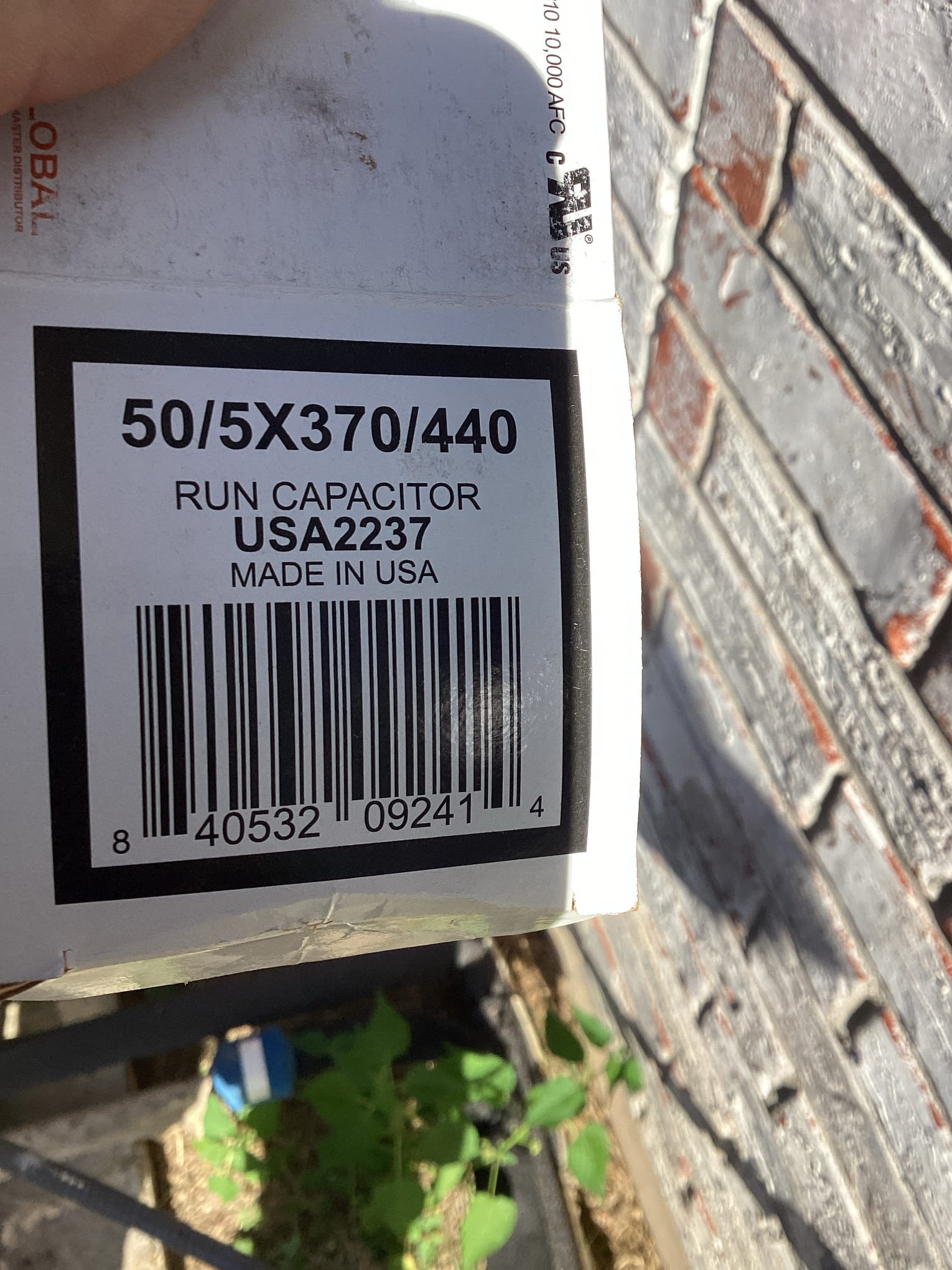 Sherman, TX - Upon arrival I found that the outdoor unit was not running due to float switch tripped. I cleared drain line and tested drain lines. I also found that start capacitor at outdoor unit was extremely low. I replaced start capacitor with a 50/5. Tested system system is running properly at this time.