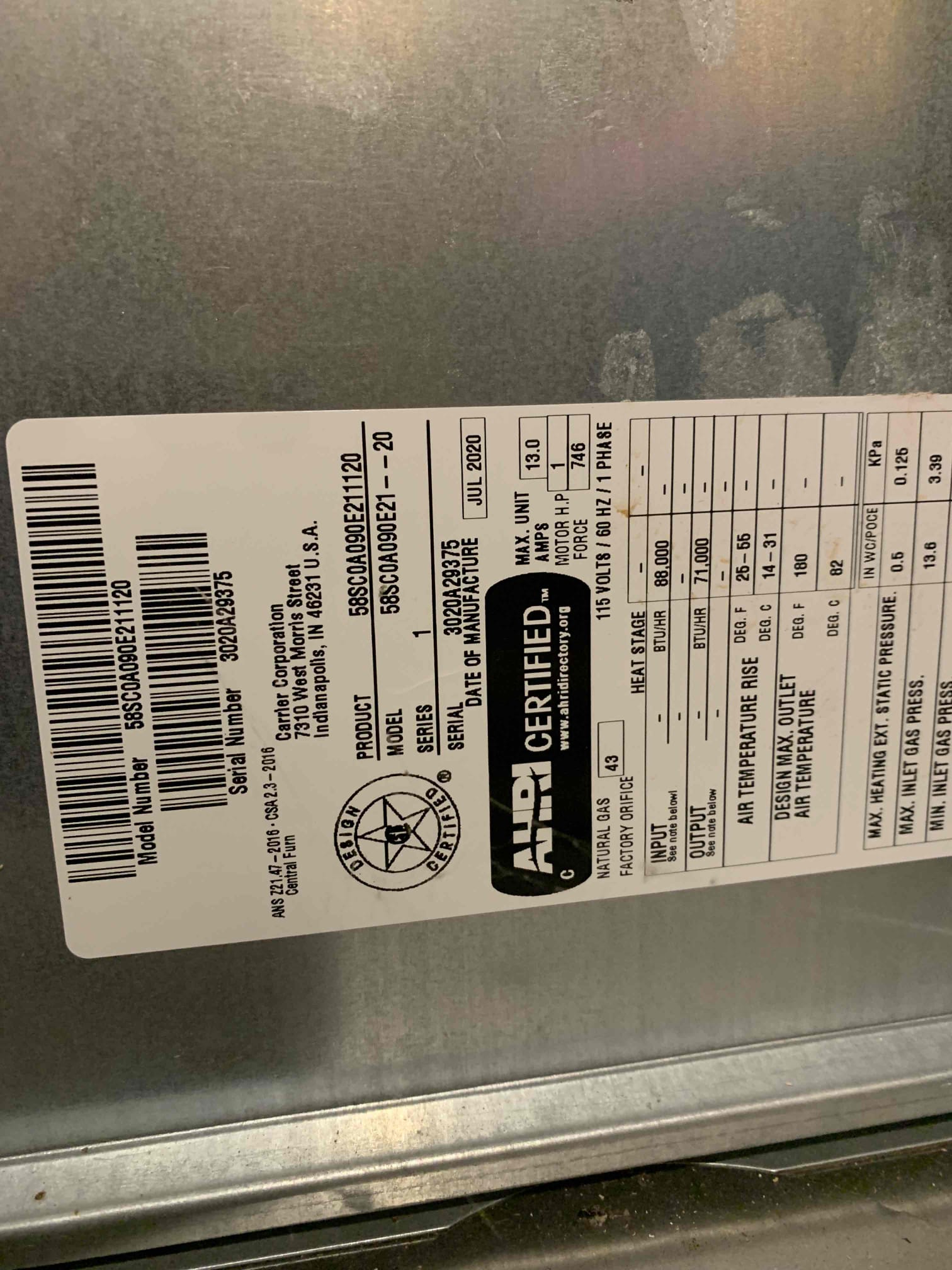Melissa, TX - No cool on single system. Customer stated that when thermostat was set to cooling, the indoor fan would run for about 30 seconds and then shut off. It would continue to do this until it eventually would stay on. Checked voltages at board, thermostat was not dropping out and was sending a constant signal for cooling. Blower motor was get a constant 120v as well. Blower is not staying on continuously in cooling mode. Blower motor will need to be replaced. Furnace is out of warranty. Office will look into part in the morning. 