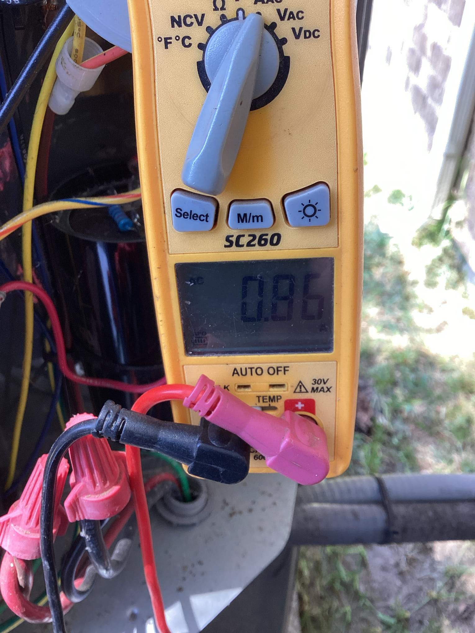 Sherman, TX - Performed one system maintenance system is running properly at this time. I found start capacitor at outdoor unit was reading a 69 out of 70. Recommend replacing start capacitor soon. Tested drain drain line is clear.