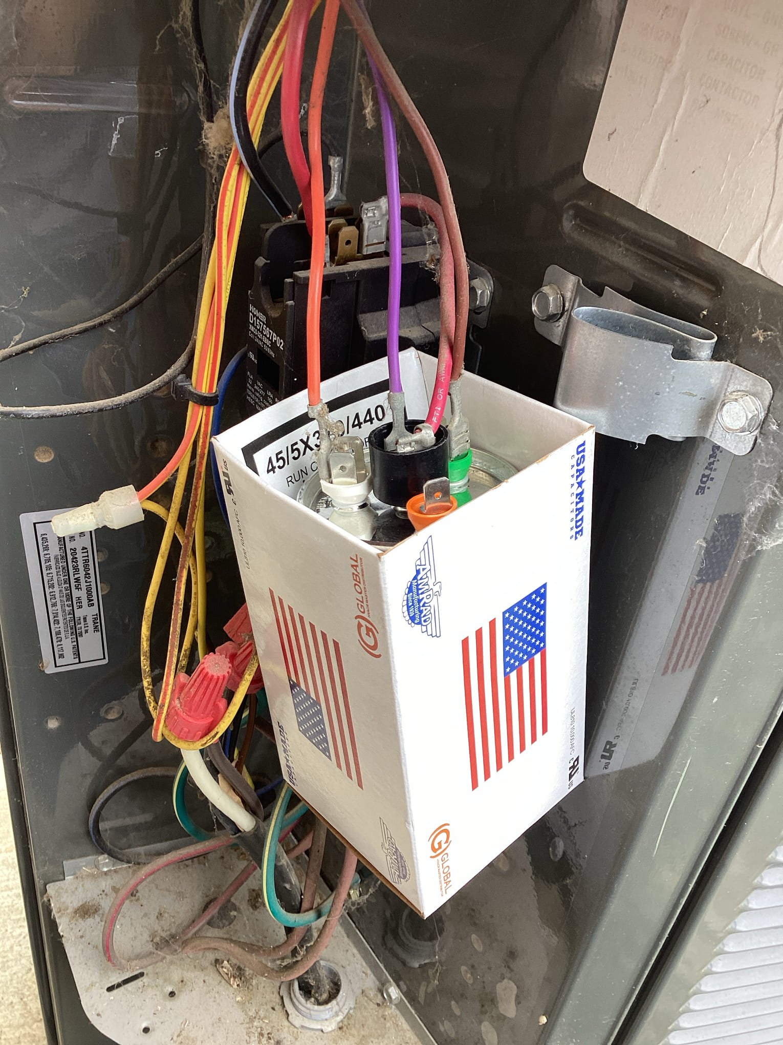 Upon arrival, I found that indoor unit was running properly, but air filter needed to be replaced. I removed air filter from system and homeowners will replace later today. I tested drain line drain line is not clogged. I found that start capacitor at outdoor unit unit was completely dead. And outdoor unit was in need of a light cleaning. I replaced a 45/5 start capacitor and performed a light condenser cleaning. Tested system, system is running properly at this time. 