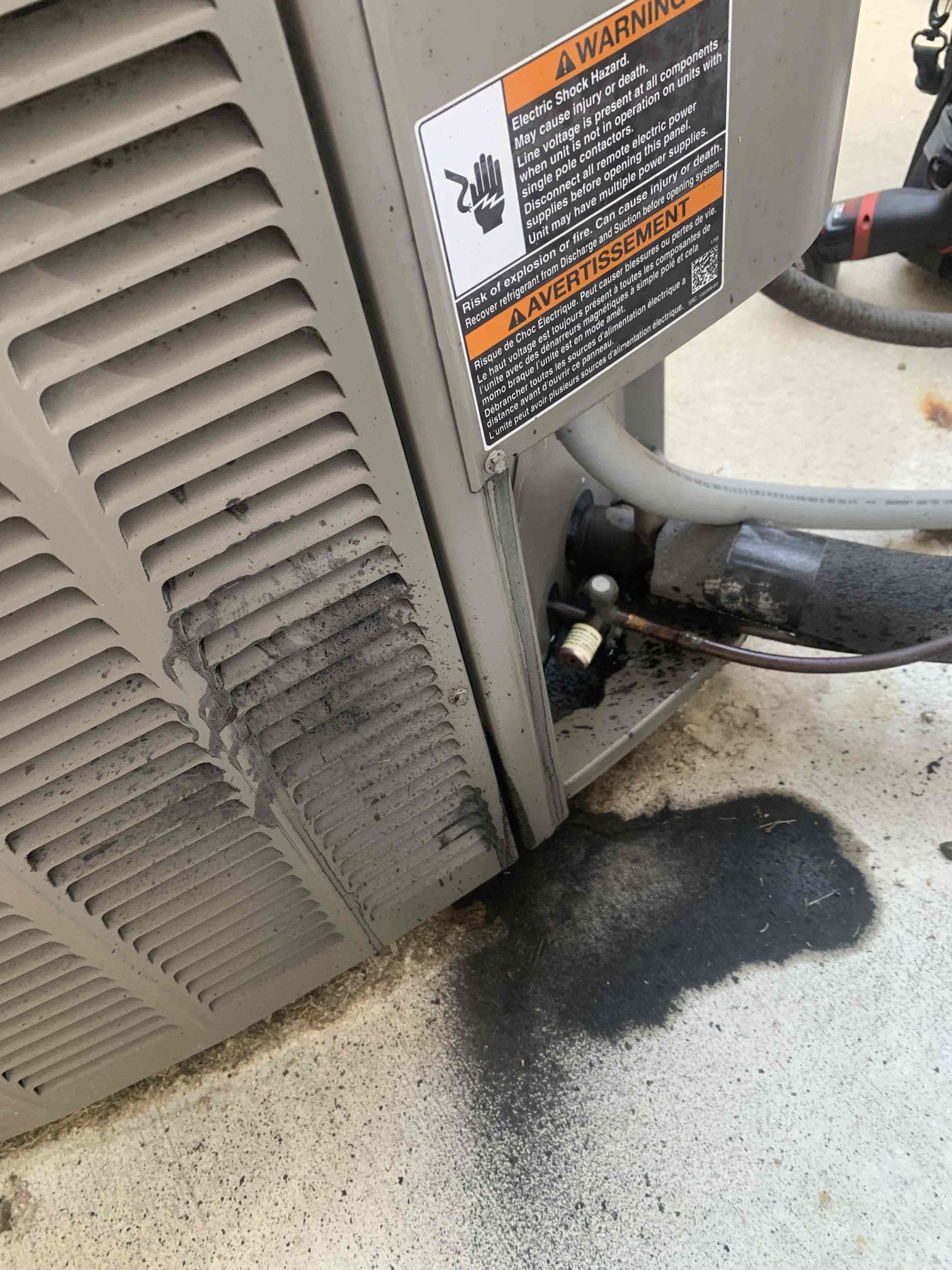 No cool on upstairs system. Indoor blower was running. Customer said breaker tripped yesterday, and when he reset it heard a loud pop. Went outside to condenser and found that compressor plug had been blown out of it. Compressor needs to be replaced along with power plug going into it. 