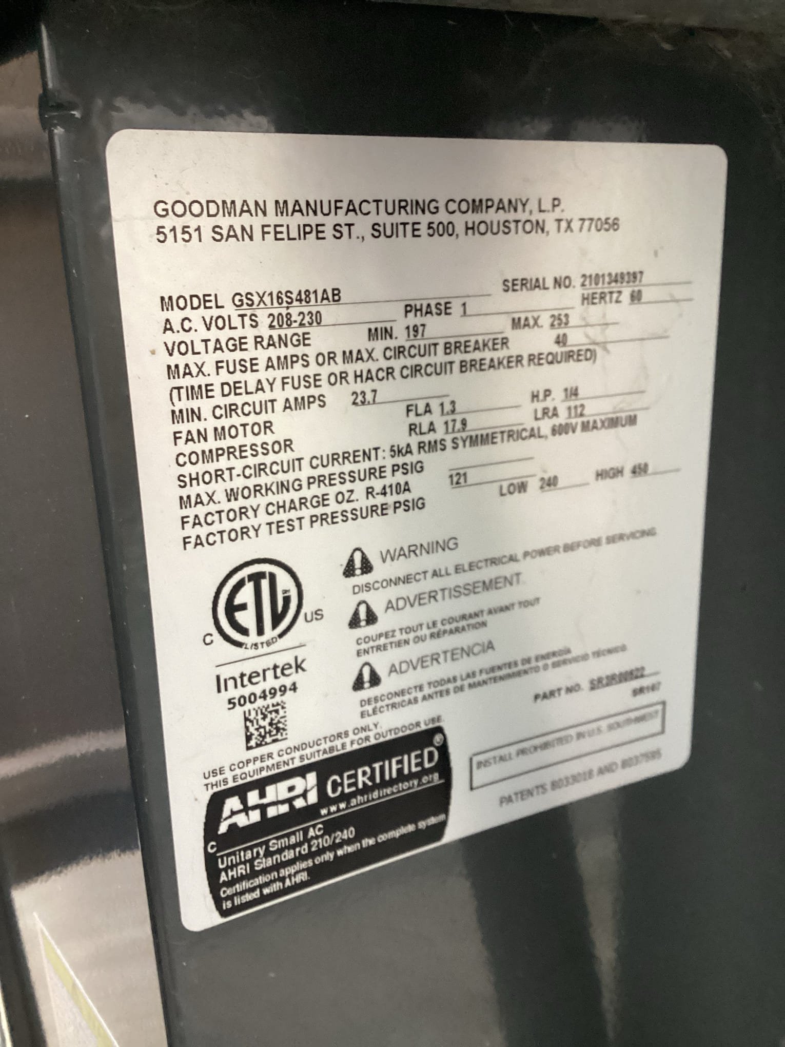 Anna, TX - Upon arrival, I noticed that the thermostat was set to cool. But system was not running, I took door off of furnace and control board was showing a twinning fault. Turn power off to system, turn power back on and system is running properly at this time. 

This may be due to a control board issue because this system should not be set up for twinning. A control board could be starting to go out if it does this again we will need to replace control board.

I could not get a system to replicate issue, so we will see if it doesn’t again.