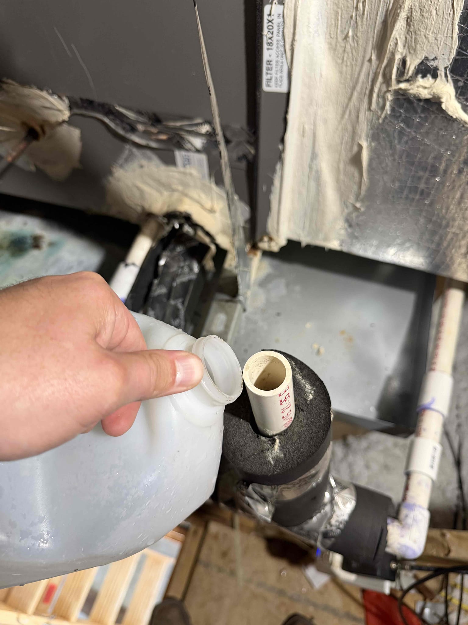 Anna, TX - I performed a single cooling maintenance on a 2014 heat pump system. I checked amps, capacitors, filters, electrical, cleanliness, drains, and safeties. During my thorough evaluation, I discovered a couple of issues. 
The low voltage wire is becoming exposed and will end up shorting out. 
The blower motor has enough build up to cause damage to the motor and needs to be cleaned.
The evaporator coil could use some cleaning. The system is not cooling as efficiently as it can due to oxidation. 
I presented options to address these concerns during the time of service. 
