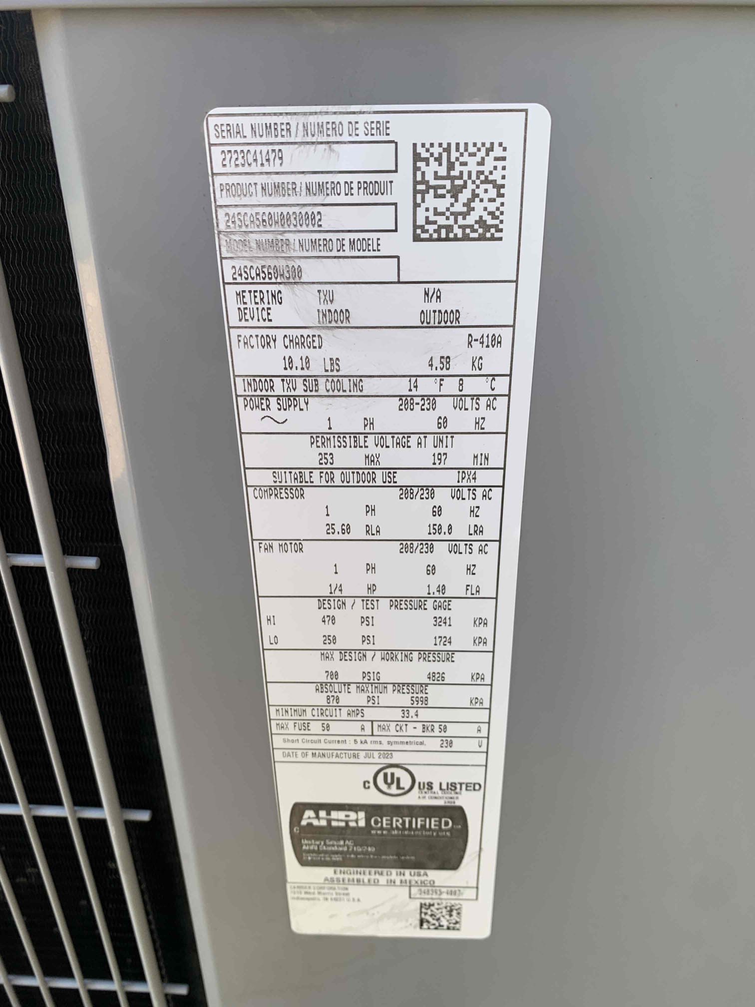 Allen, TX - Arrive for free second opinion. Customer had original company out and they stated condenser coil needed to be replaced because of a leak. Upon inspection found there was in fact a leak on the condenser coil. Office is looking into availability of part. We will contact customer in the morning with more information. 