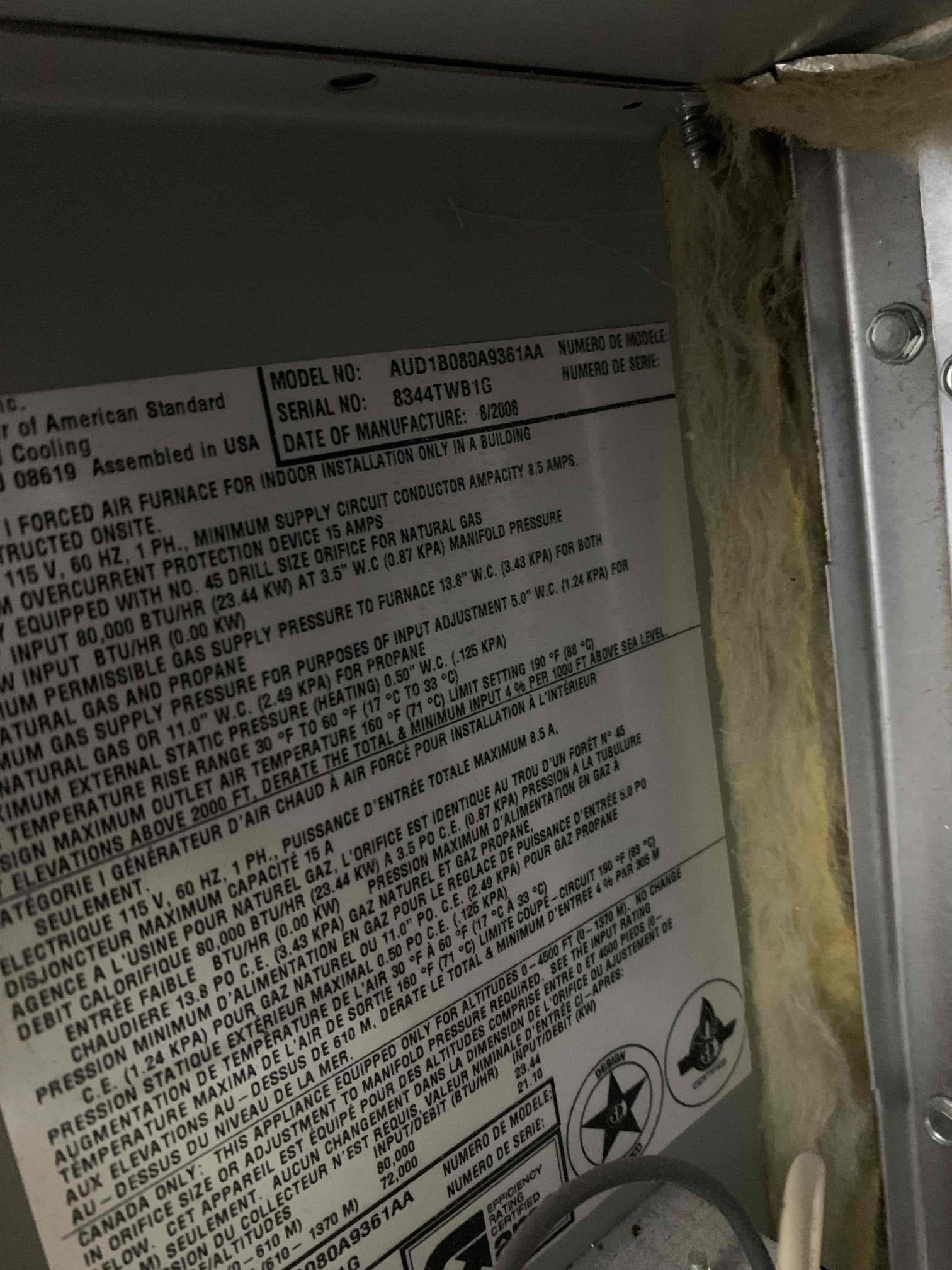 Sherman, TX - No Cool on single system. Customer stated that they were getting a message from thermostat that said system was not keeping up with set temperature. Indoor and outdoor units are both running. Checked refrigerant pressures and they are low. Measure temperature drop across system, only getting 14° difference. Performed leak search on system. Refrigerant is leaking at condenser coil. Refrigerant is R 22 and we are unable to make a repair to the system. AC system will need to be replaced.