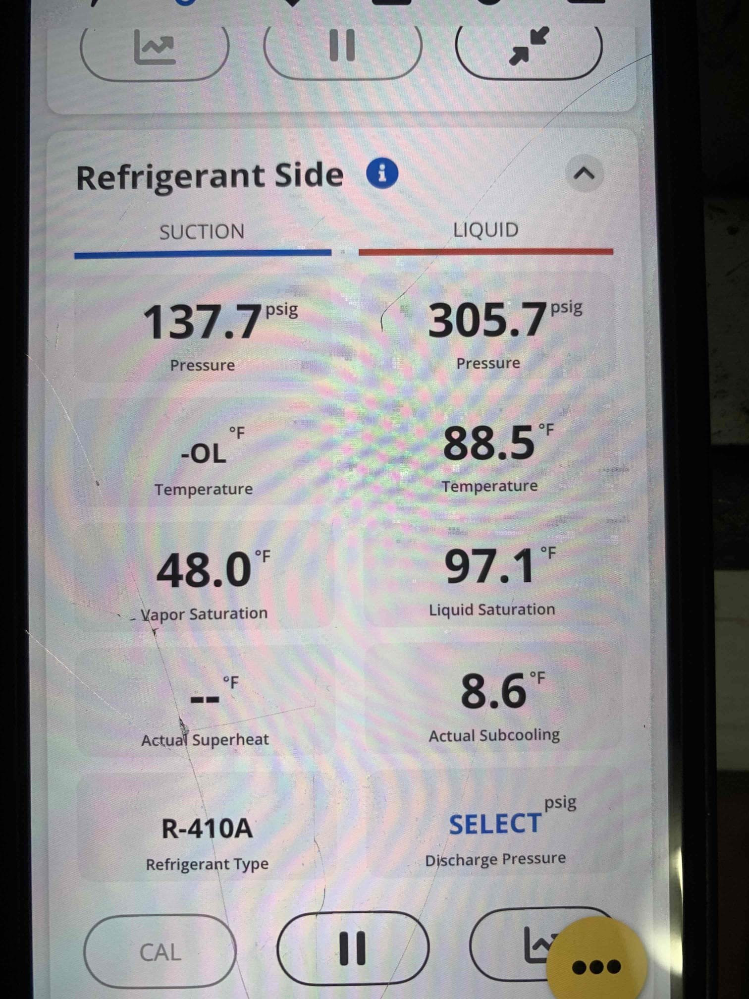 Anna, TX - Arrive for no cool on single system. Customer had coil freeze up over the weekend and stop cooling. After customer talked with Jesse they turned the unit off completely and tried to test the blower. At that time they did not think the blower was running. On arrival, I tested the blower on its own and then turned the system on to cool. Both times the blower came on and ran normally. Checked refrigerant pressures and system was cooling correctly. Subcooling was within acceptable range. Replaced filter, it was dirty but not sure if that caused the problem. Getting 75° at return and 56° at supply, system is cooling at this time and customer will let us know if it stops working again. 