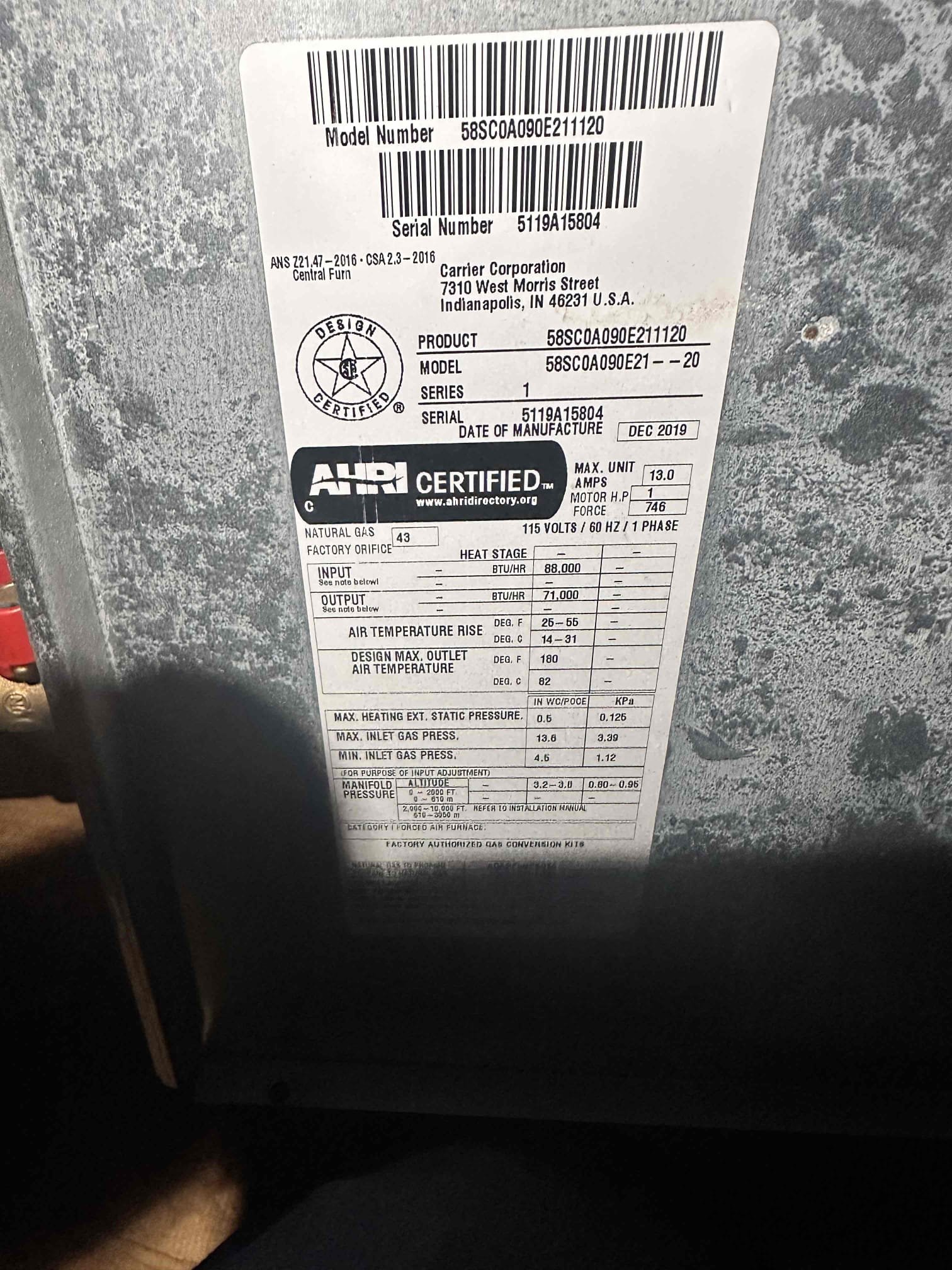Melissa, TX - Return trip for the same issue. Set thermostat to cool and went into attic. Blower would run normal for a while and then drop out again. Talked with tech support and they said a lot of times the board and the blower need to be replaced at the same time when one goes out because they can affect each other. Need to order control board under warranty. 