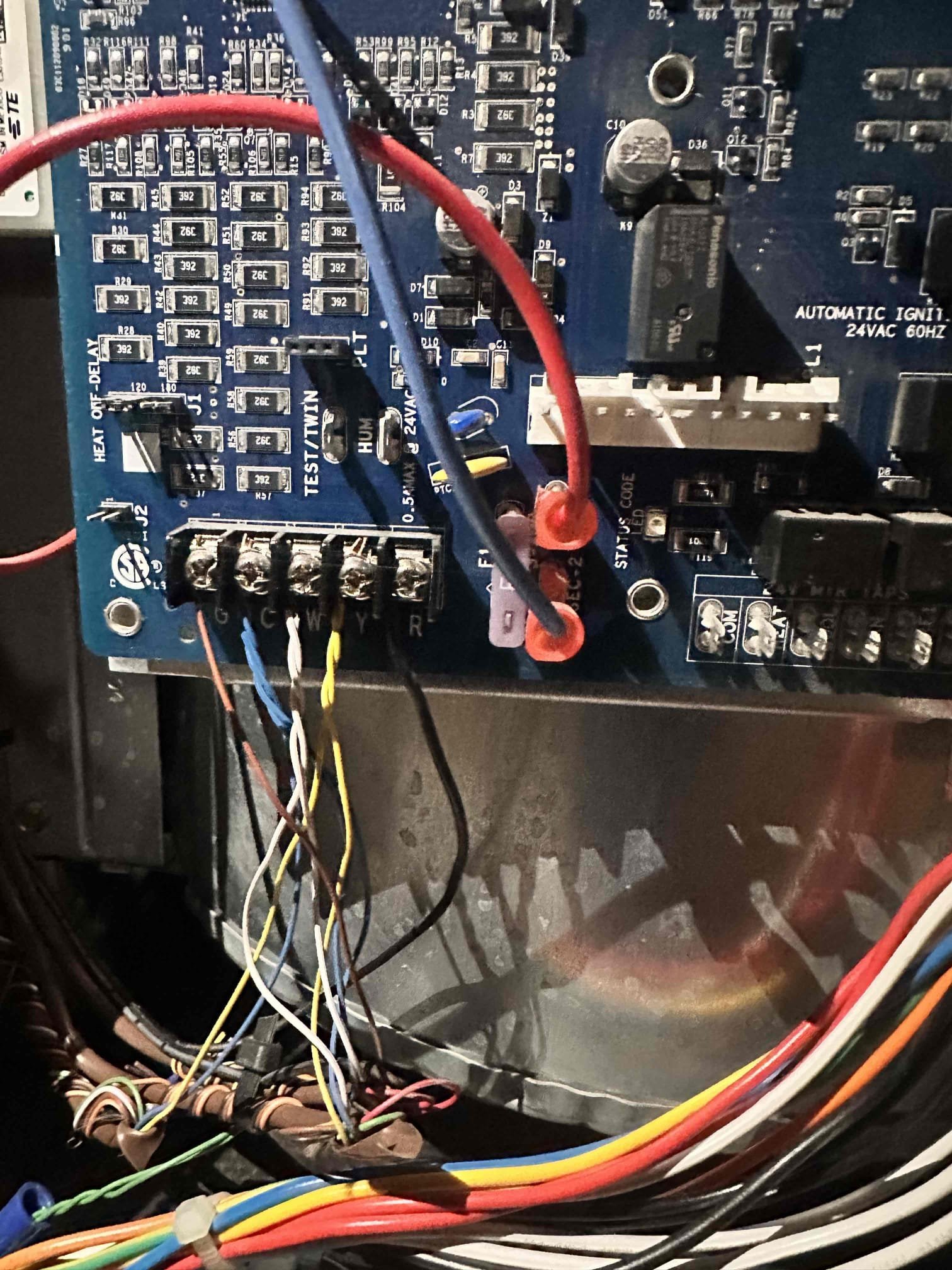 Melissa, TX - Arrive to replace furnace control board. Removed old board from equipment. Installed new oem control board and wired everything back up. Tested system operation after repair. System continued to run normal and system is cooling at this time. 
