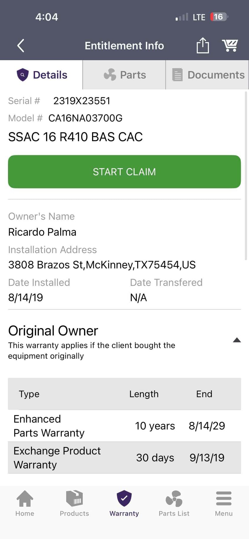 Melissa, TX - Arrive for second opinion on evaporator coil replacement. Coil does have a leak in it and needs to be replaced. If coil is replaced with us, we include a 1 year warranty on labor. Also, the new coil will come with 10 year warranty from install date. Customer is going to go over everything tonight and let us know first thing in the morning. Updated and sent estimate. 