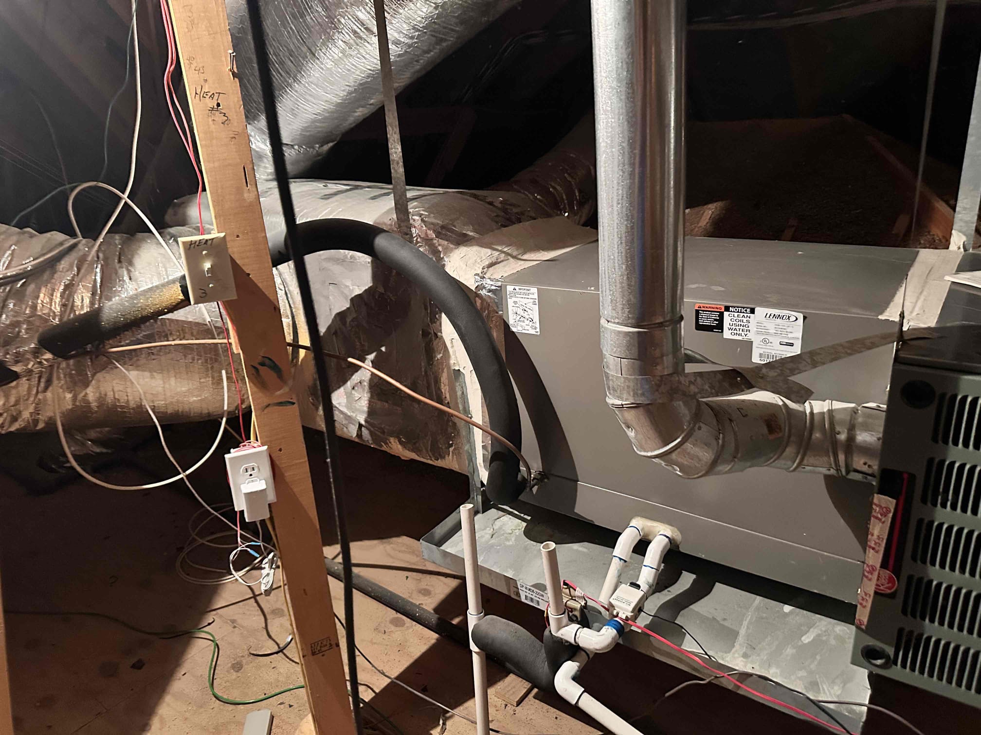 Frisco, TX - Arrive for no cool on upstairs system. Customer stated that system would run for about 30 seconds and then shut off. Connected gauges and found that system was almost completely out of refrigerant. System is R-22 which is no longer being used. Let customer know that only option at this point is replacement of the system. Comfort adviser is going to reach out to them about next steps. 