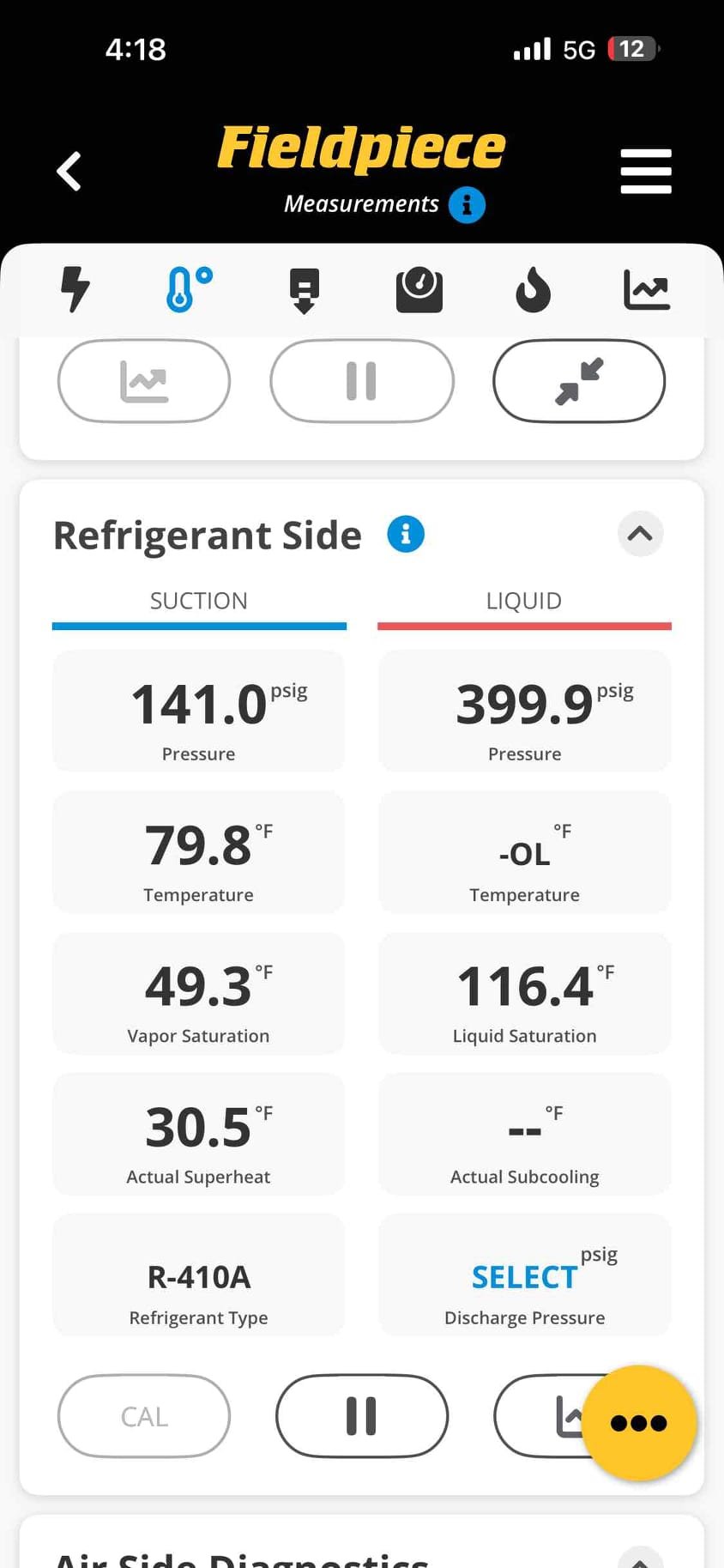 Van Alstyne, TX - Return trip to see why system is not cooling as efficiently as it should. Checked temperature drop across system, getting 17° difference instead of 20° like we want. Checked refrigerant pressures, subcooling and superheat. System appears to be a little low on refrigerant. Discussed different options with customer. Also discussed adding insulation to the attic, this will help keep the house at temperature as well as prevent the system from overworking. Emailed estimates to customer and she is going to get back to us if she would like to move forward with any of the work. System is cooling at this time. 