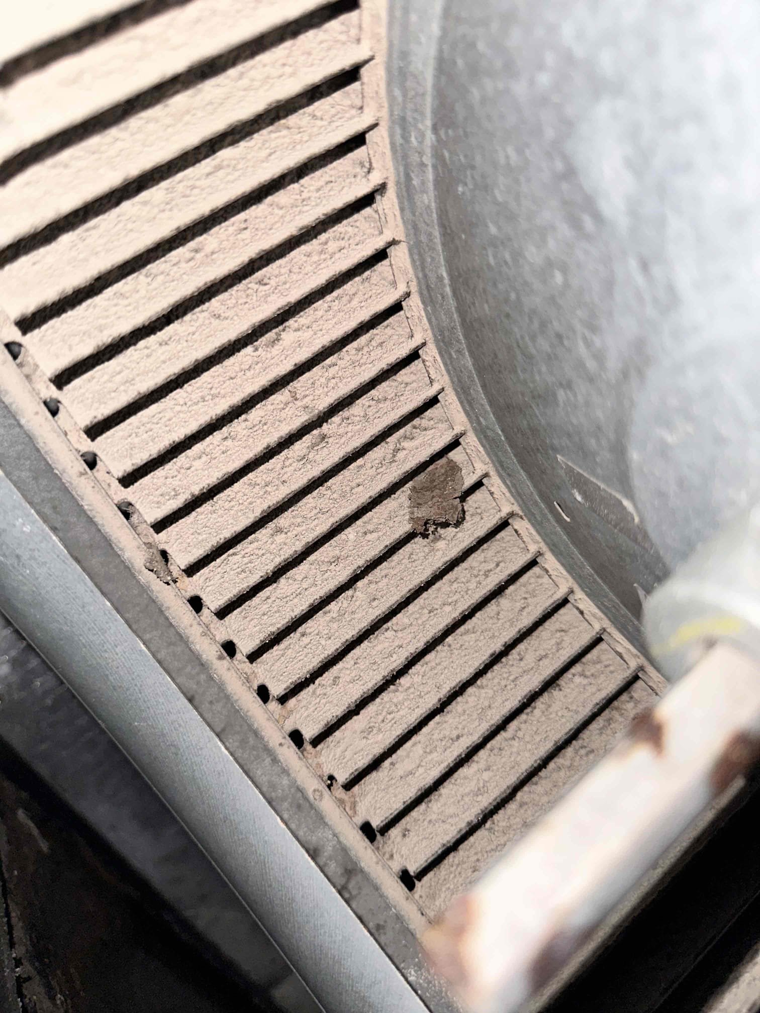 Anna, TX - Arrive for no cool. Customer stated about a week ago it stopped cooling so they turned it off for a while. When they turned it back on it was cooling and continued to work until this last weekend. First, found the filter was completely packed by dirt and debris. Customer had already requested us to bring a filter so we changed that. Next, found that because old filter had folded in on itself a lot of dirt and debris made its way into the coil. This will cause the system to struggle when cooling or heating as this blocks a lot of airflow. Also, blower wheel has a thick layer of dust from the same issue. Recommend having these cleaned to improved indoor air quality and system performance. Then I found the drain was draining slowly and was causing the float switch to fill up and shut the unit off. Cleared primary drain line and poured water into drain pan to verify water would drain out properly. System is cooling at this time. 