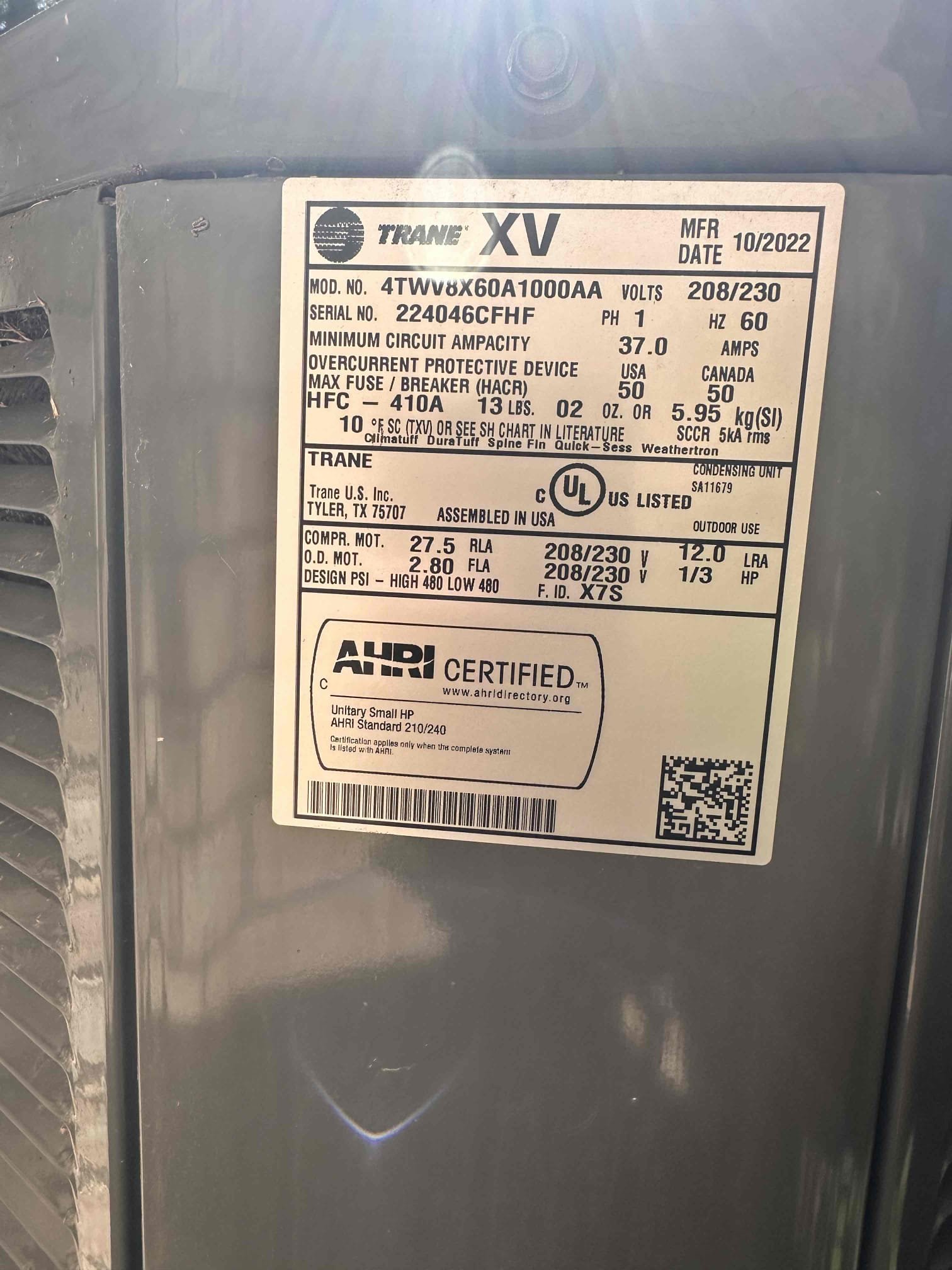 Sherman, TX - Customer was having concerns about error alerts on thermostat. He reset the power to the system and all the alerts went away except for the suction temperature sensor. We reset power and left it off to try and get error to clear. Once power was put back on, the error was still present. Need to replace suction temperature sensor under parts and labor warranty. 

Coils have not been deep cleaned since the system was installed 4 years ago and there is quite a bit of buildup. Customer approved chemical foam cleaning for inside and outside units. 

Reme Halo air purifier bulb has burnt out. This will need to be replaced as well. Customer was interested in the air scrubber as well, he is going to compare the options with his wife and get back to us. 