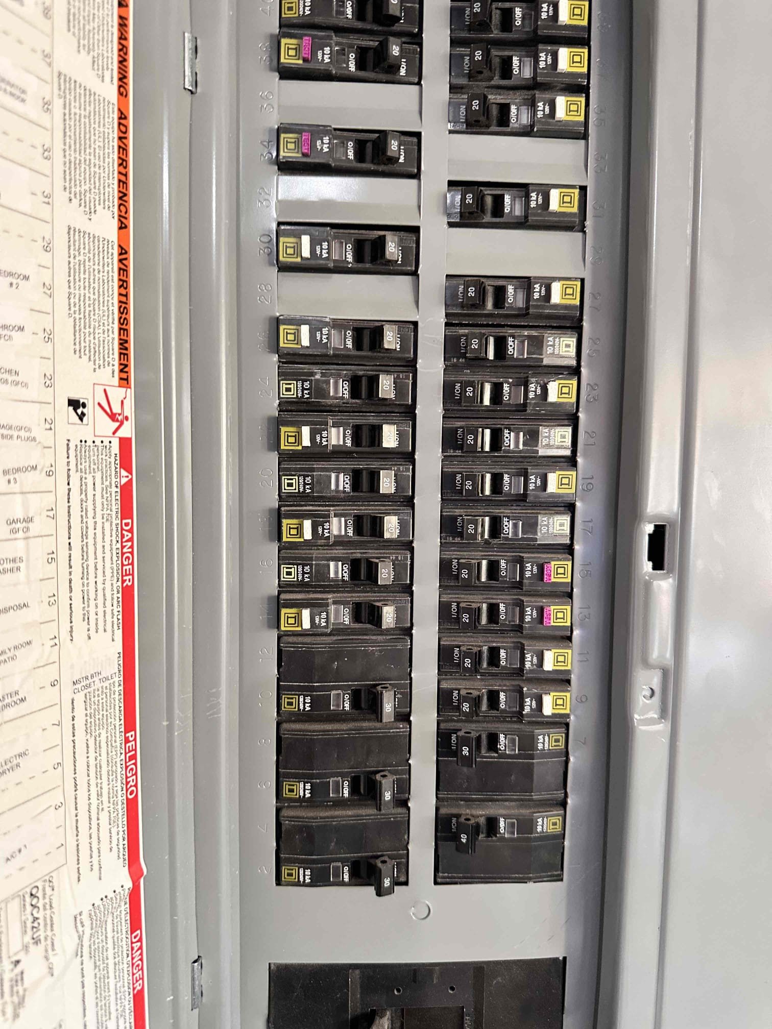 Anna, TX - No cool on downstairs system. Thermostat was set to cool but nothing was turning on. Went into attic and did not have any incoming power to the furnace from the switch. Went down to the breaker panel and checked the breakers. The breaker for the furnace was freely moving behind the panel. Took the panel off and found that the breaker was not seated all the way onto the slot. Checked breaker and it is not bad or showing any signs of damage. Pressed breaker back into position and turned it on. Checked power at furnace and it is getting 120v now. System started cooling. Checked supply temperature. System is cooling at this time. 