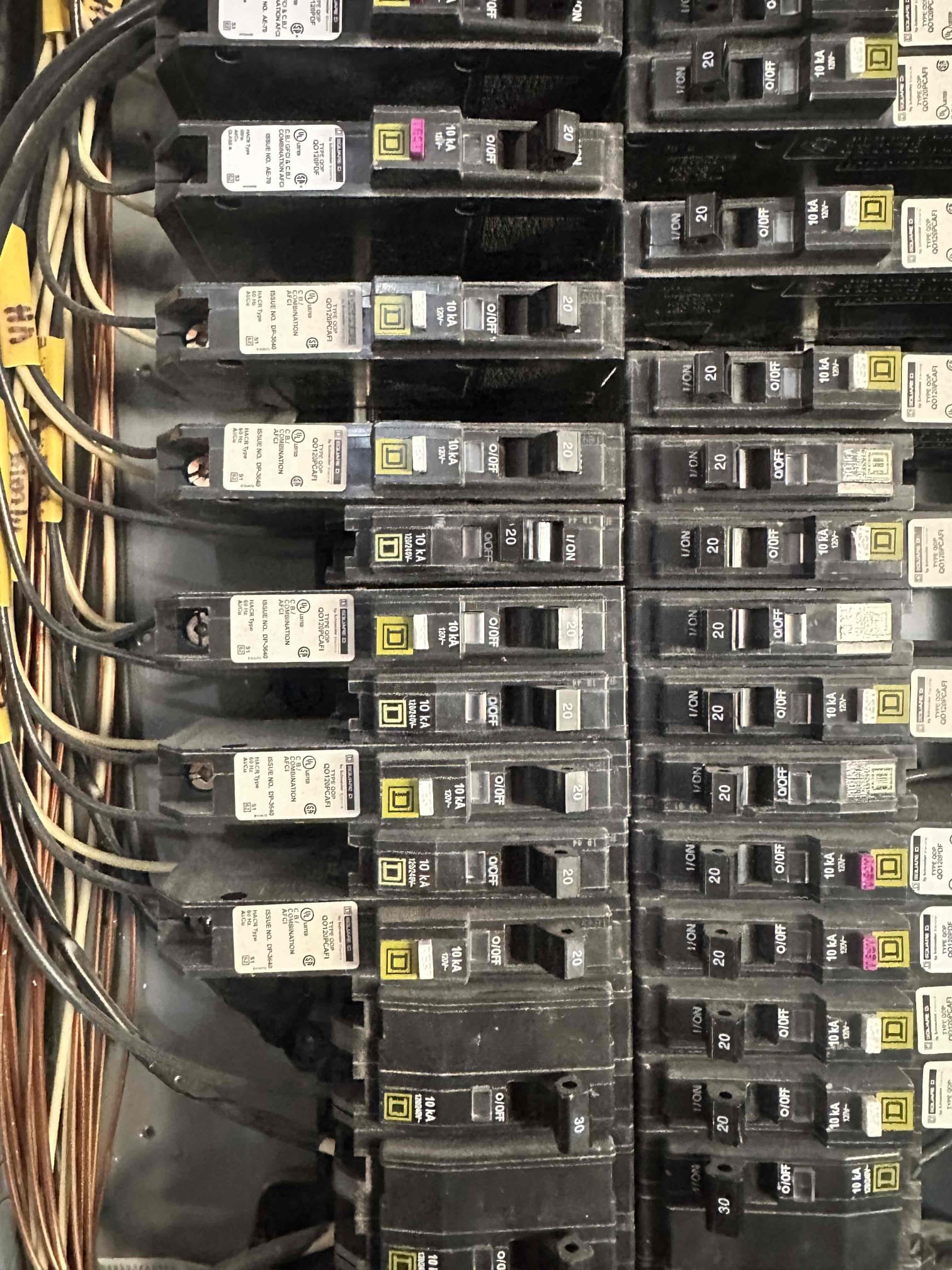 Anna, TX - No cool on downstairs system. Thermostat was set to cool but nothing was turning on. Went into attic and did not have any incoming power to the furnace from the switch. Went down to the breaker panel and checked the breakers. The breaker for the furnace was freely moving behind the panel. Took the panel off and found that the breaker was not seated all the way onto the slot. Checked breaker and it is not bad or showing any signs of damage. Pressed breaker back into position and turned it on. Checked power at furnace and it is getting 120v now. System started cooling. Checked supply temperature. System is cooling at this time. 