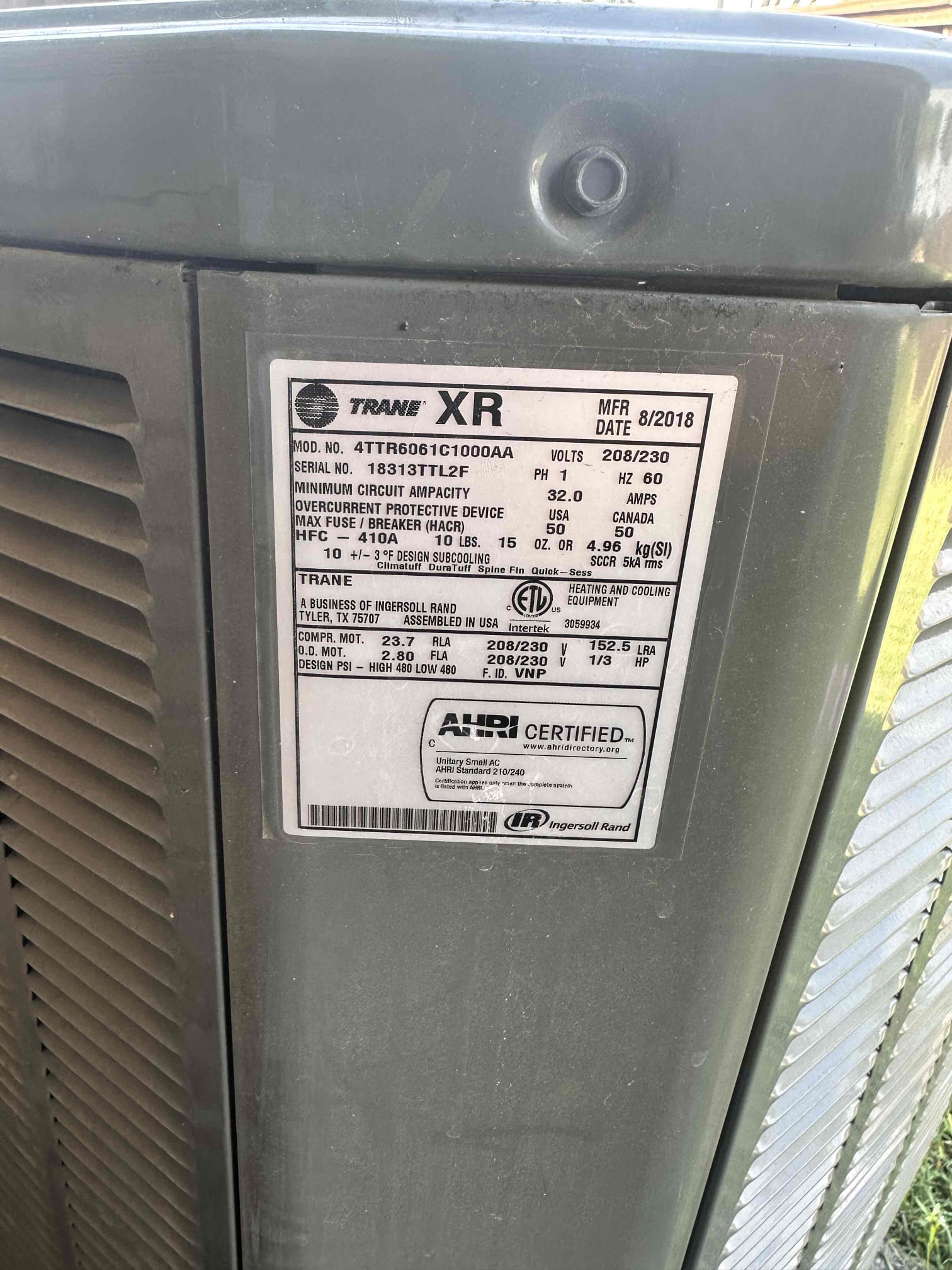 Plano, TX - Arrive for 1 system AC maintenance. Replaced filter provided by customer. Measured temperature drop across system, getting 19° drop. Checked water flow of drain line and treated it with drain solution. Went outside to condenser next. Checked amp draw on compressor and fan motor. Checked capacitor and contactor. Capacitor is getting low, recommended replacing it before it fails completely. Tightened wire connections. Cleaned condenser coil using water. System is cooling at this time. 


Customer had concerns about front rooms not cooling well. There is air coming out of the vents but the rooms are not getting very much air. The 2 rooms share the same supply duct as well as a bathroom right next to the rooms. The duct size is too small to condition 2 bedrooms and a bathroom. Left estimate to run single duct run to room on the left and use the existing 8” duct to supply air to the other rooms and the bathroom. This also includes installing dampers to other duct runs in order to balance th