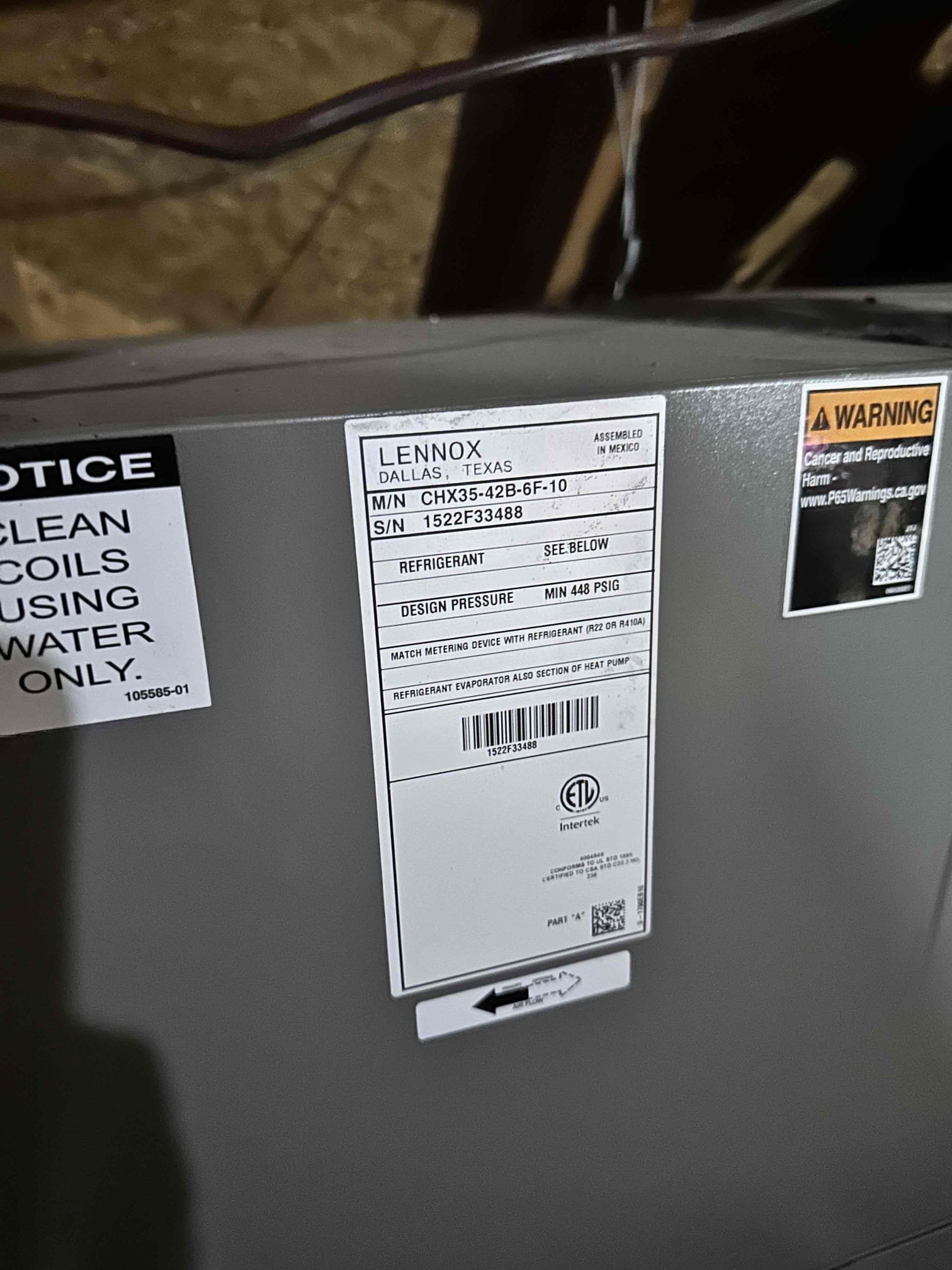 Carrollton, TX - Customer has been having issues with 2 rooms upstairs not cooling properly with the rest of upstairs. The thermostat is in the media room on the other side of the house. The thermostat gets to set temperature and shuts off before the rooms on the other side of the house can cool down. Talked to customer about thermostats with remote sensors to help average the temperature upstairs. The other issue was growth buildup around grills on downstairs bedroom system. Recommended duct cleaning as it has never been done and there is dirt buildup in the plenums. 