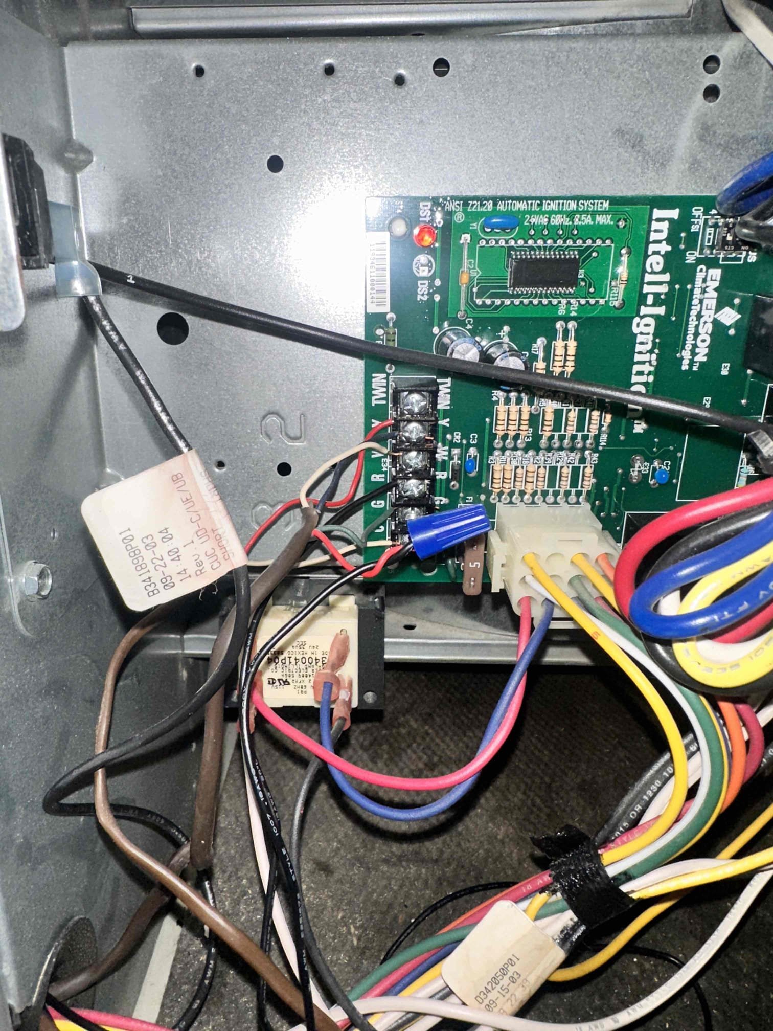 Garland, TX - Found several water marks on ceiling and cat walk upon arrival. T on primary drain line did not have stack on it and drain line was clogged. Tested drain lines and found drain not sloped correctly and also clogged and sink. Unclogged drains sloped system correctly. Added float switch to primary drain pan. Retested drains and everything was flowing well. Signed homeowner up as a member. Recommended homeowner that drain pan has a lot of rust build up. System is currently running at this time 