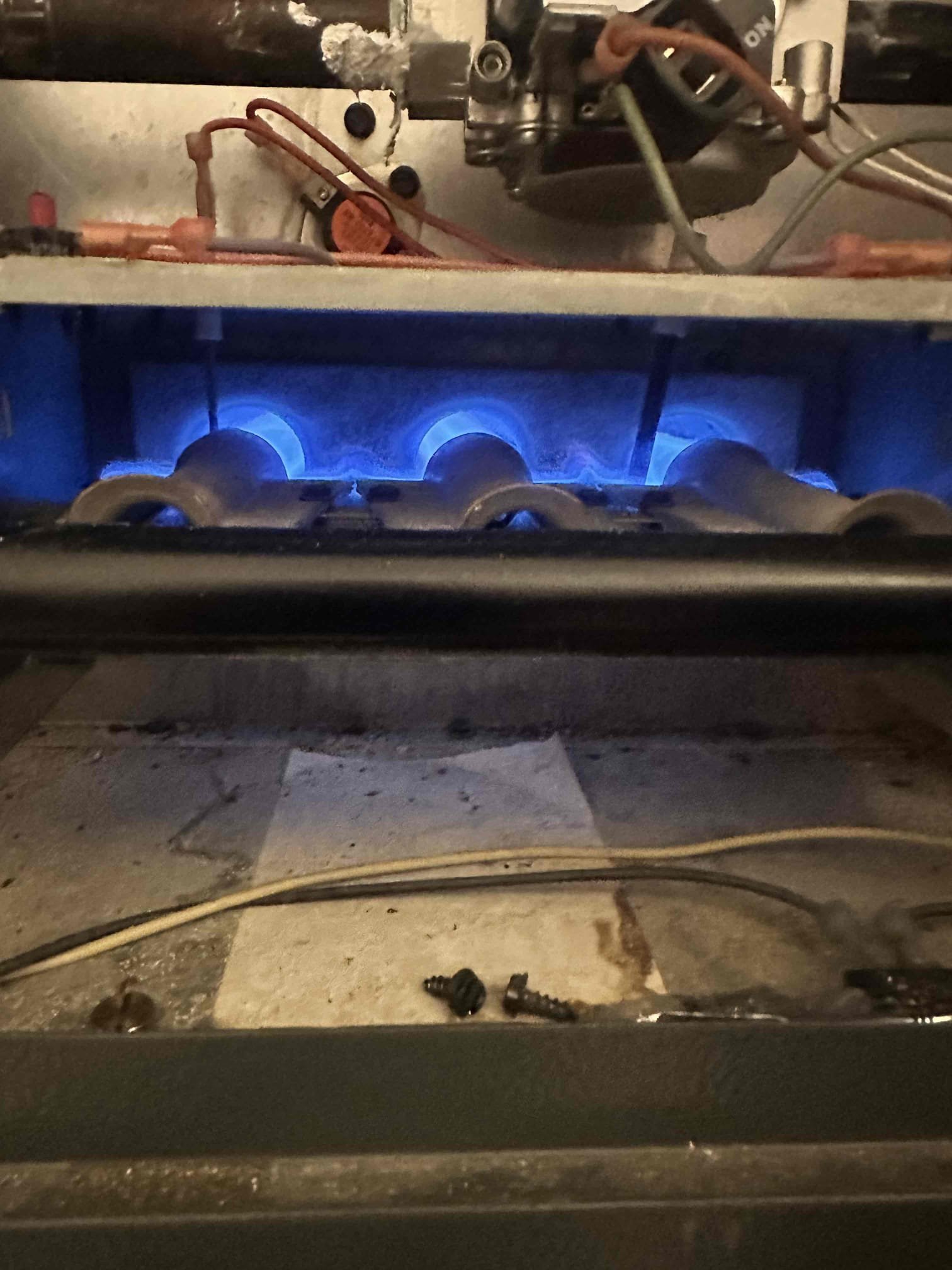 Anna, TX - Performed repair on gas valve. Removed old leaking gas valve from furnace. Installed new one and tightened all connections. Installed sediment trap before gas valve to keep clean gas going into system. Turned gas shut off valve to on position and checked for any leaks, there are none. Powered system on and set to heat. Adjusted gas pressure at valve. System is operational at this time. 