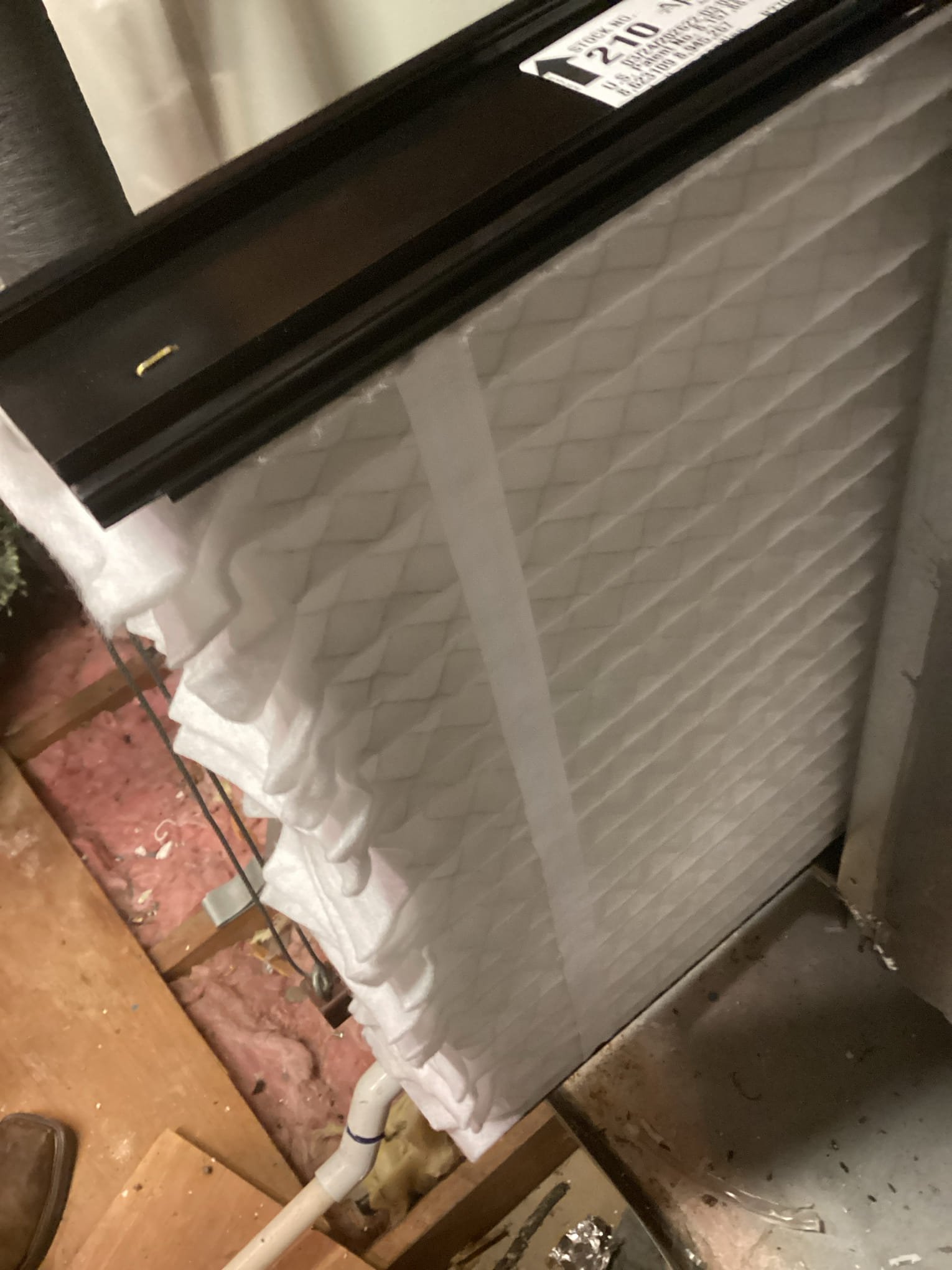 Farmersville, TX - Found communication code alert present upon arrival. Turned power off to system and waited over 5 minutes for system to lose all dc voltage. Turned system back on and all codes had cleared. Found filter completely clogged. Replaced filter. System is currently running at this time. Customer paid with check. Will be hanging check over to office dispatch in the morning.