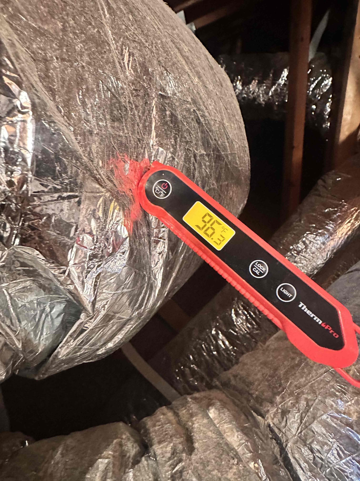 Sherman, TX - 1 system heating maintenance. System is electric air handler with heat pump. Checked system in heat pump and emergency heat mode. Measured amp draw on heat strips, all are working correctly. Checked temperature rise across system for both heat pump heating and emergency heat. Treated drain line using Total C drain solution. Outdoor unit is variable so there is no capacitor or contactor. 

Performed chemical coil cleaning on outside and inside units. Replaced faulty suction line temperature sensor and compressor dome sensor under parts and labor warranty. Installed air scrubber and connected it to transformer. Installed remote temperature sensor, customer is going to move it around to see where it works the best. He was having issues with his bedroom not staying consistent temperature. We opened damper all the way, it was closed slightly. System is operating at this time. 