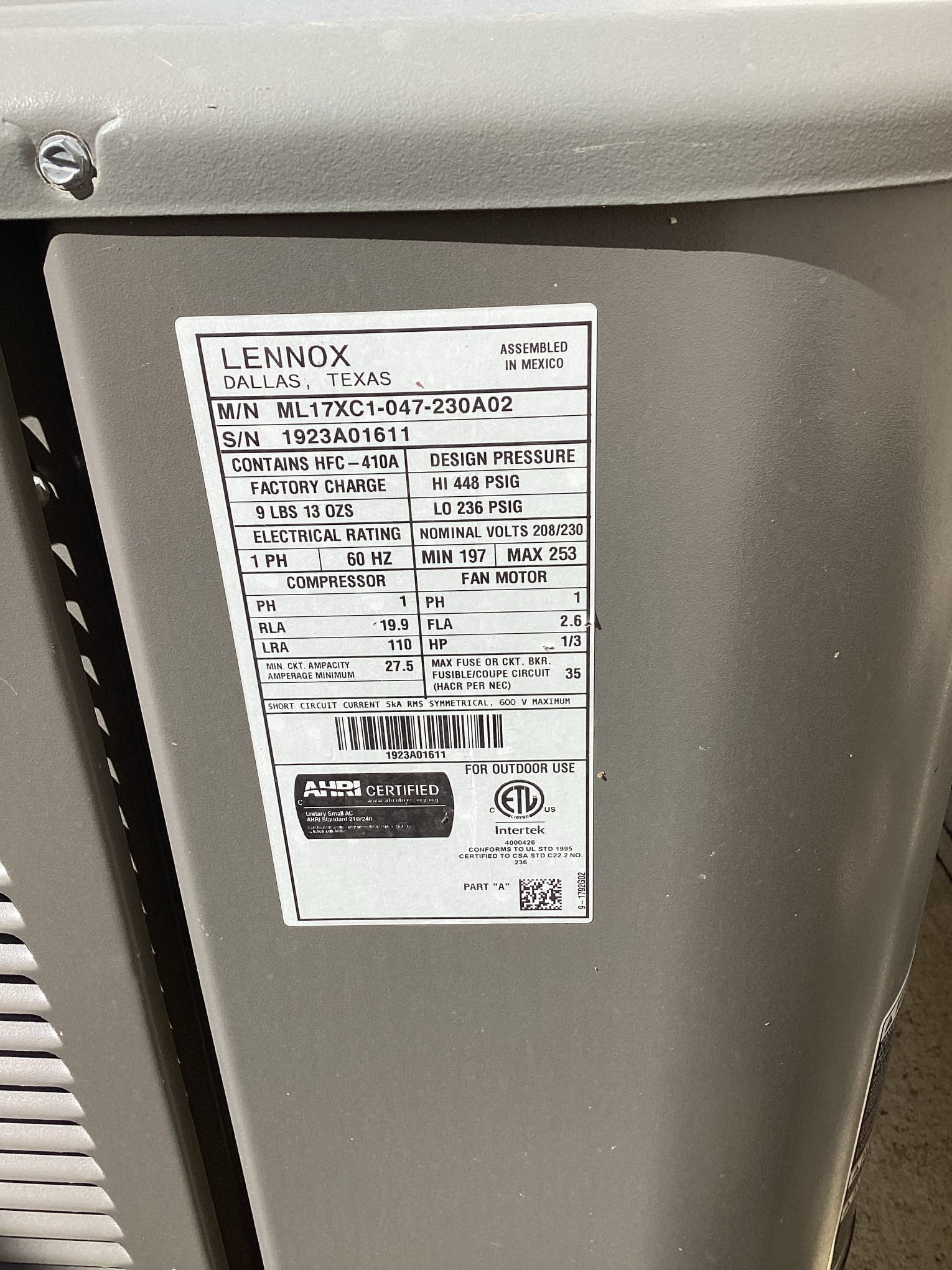 Celina, TX - Arrived on site and found system running completely. Leak outside was due to water heater not ac system. Home owner rejected
 Complete service to system so no other payments would be added. Visually inspected drains and system in attic and outside. Everything looks to be performing correctly. System is currently running at this time. Please the last name to Gattu. Customer is not interest in maintenance plan 