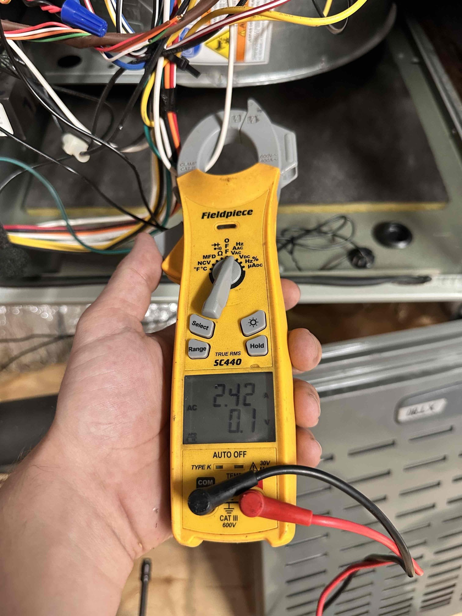 Anna, TX - 1 system heating maintenance. Customer replaces their own filter. Removed and cleaned flame sensor. Checked resistance on hot surface igniter. Measured microamps on flame sensor, it is within acceptable range. Checked blower motor and wheel. Set thermostat to heating and watched system go through sequence of operation. All limit switches and pressure switches are functioning correctly. Flames are healthy with solid blue color. Measured amp draw on blower motor and inducer motor. Checked temperature rise across system. System is heating properly at this time. 