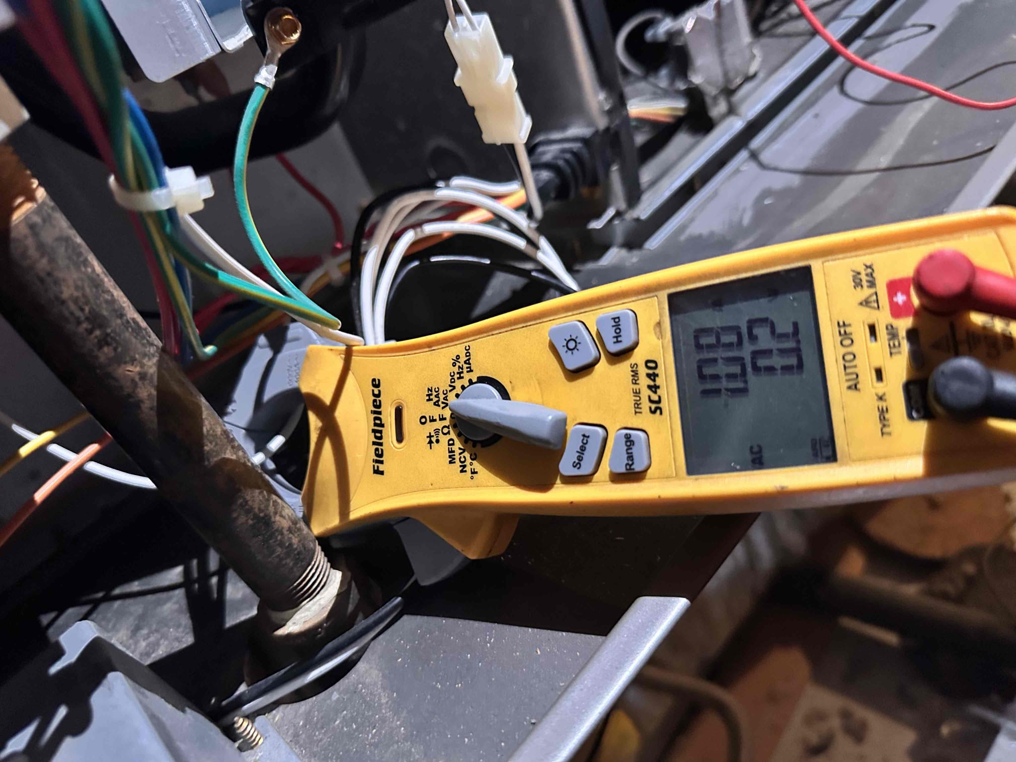 Anna, TX - 2 system heating maintenance. Customer just replaced his own filters, they are still clean. Removed and cleaned flame sensors. Checked resistance on hot surface igniter. Measured microamps on flame sensors, both are within acceptable range. Checked blower motors and wheels. Set thermostat to heating and watched system go through sequence of operation. All limit switches and pressure switches are functioning correctly. Flames are healthy with solid blue color. Measured amp draw on blower motor and inducer motor. Checked temperature rise across system. Both are heating properly at this time. 

Blower wheel and compartment on main system is dirty. Recommend blower wheel cleaning. Also recommend installing better filter system, this will keep the blower and furnace much cleaner than current box filters. 