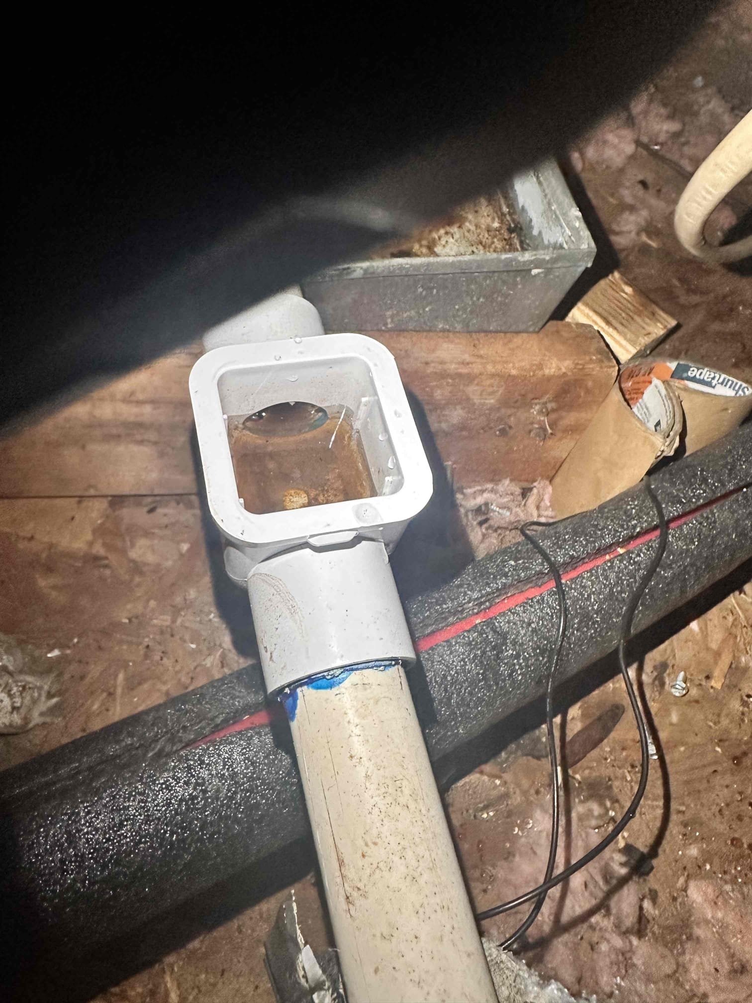 Allen, TX - Arrive for one system heating maintenance. Removed and cleaned flame sensor. Cleaned inducer port where hose is connected. Checked blower motor capacitor, it is still good. Set thermostat to heating and watched furnace go through sequence of operation. All pressure switches and safety switches are operating correctly. Measured amp drop on blower motor. Checked flames, they are burning healthy with solid blue color. Measure temperature rise across system, getting 116° at the supply. System is operational at this time.

Blower wheel and assembly is very dirty, recommend having it pulled and cleaned. Sent estimate for cleaning.

Customer also had water dripping out emergency drain line. Found that primary drain going to bathroom sink is stopped up. Sink was also clogged and not draining. While I completed the heating maintenance, customer pulled P-trap under sink apart and cleaned it out. Water was still stopped up in primary line. Cut it and blue nitrogen through it. Poured more water do