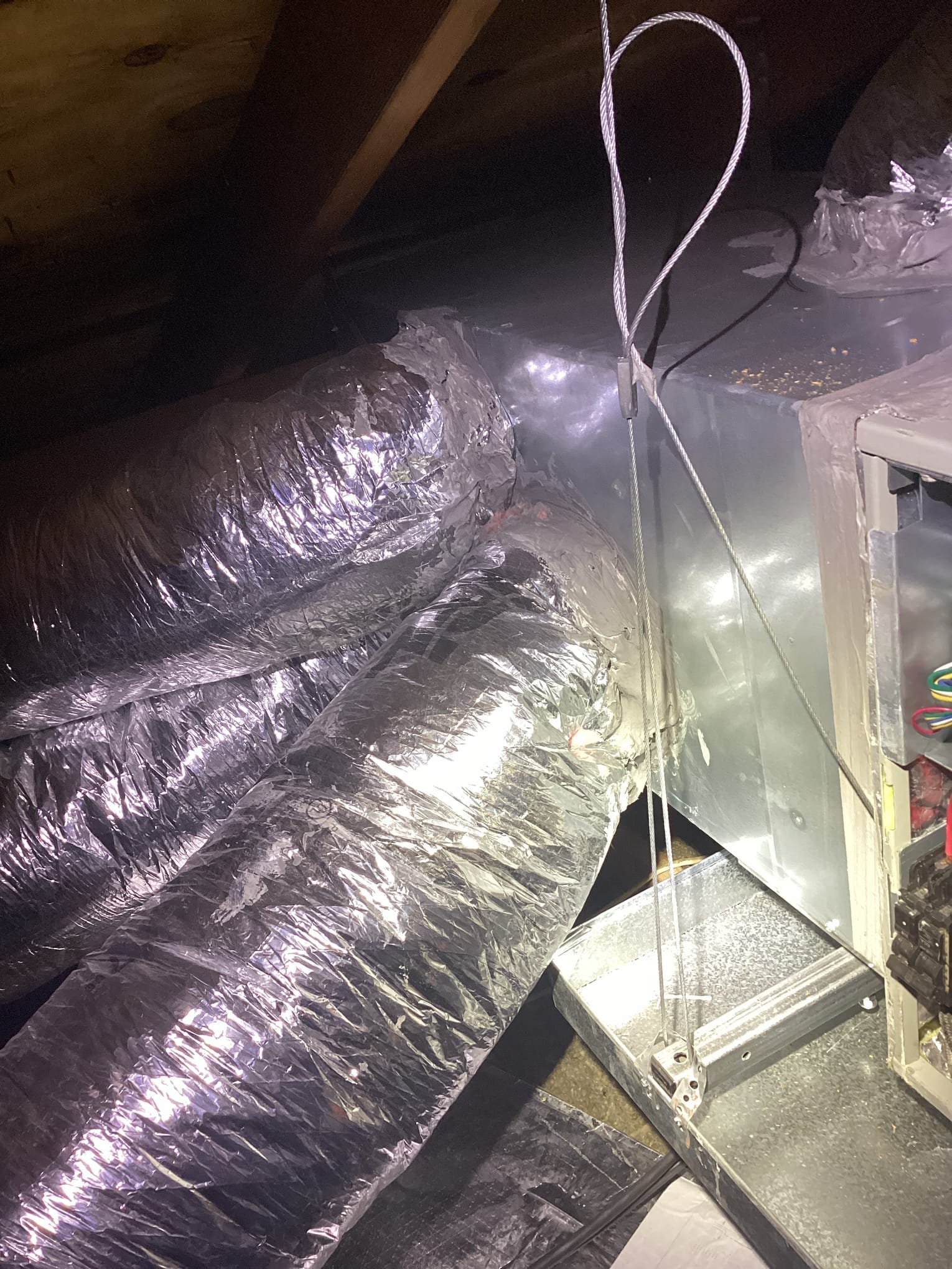 Sherman, TX - Perform heat maintenance on system. Checked all components on system and everything checks out. Home has very low level. Insulation estimates have been sent to customer. Customer is interested that our 49 estimate. Treated drain lines. Changed filter filter for customer. Advised customer to change Filter on system a little more often. Customer told me filter had been in for about eight months. Inspected ductwork and evaporator coil. Inspected blower wheel. Washed condenser outside off and cleaned all electrical components off outside as well. System is currently running at this time. 