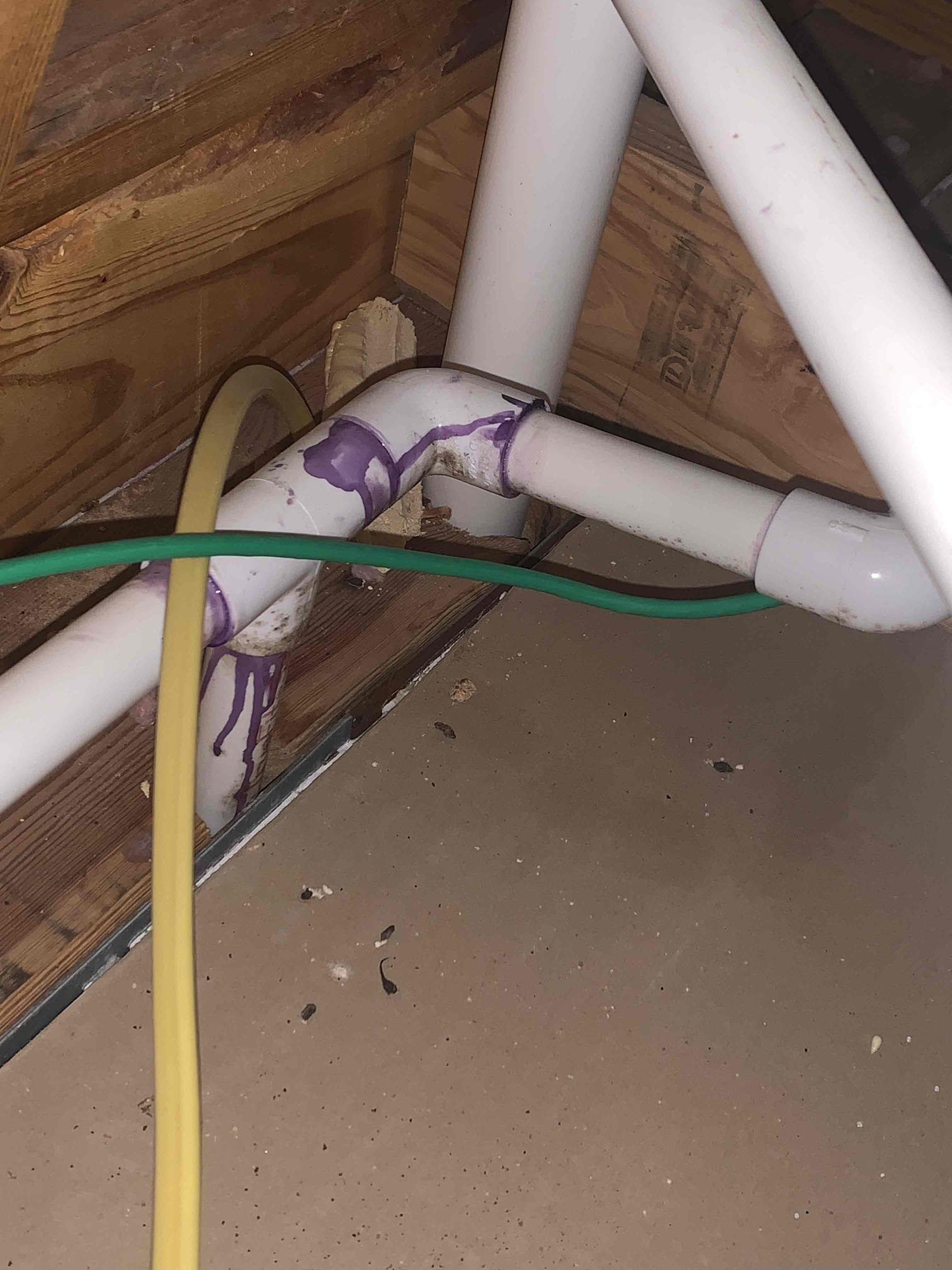 Allen, TX - Customer has had ongoing issues with his condensation drains. Instead of trying to keep clearing them he wants to get all new drain piping to ensure everything is clear. We recommend running the drains into existing vent piping for the bathrooms so that each unit can have its own drain. The water heater is also draining into the primary drain for the AC which can also cause issues. We recommended running that to new drains into location as well. Customer approved estimates. Office will get with them to schedule the work. 