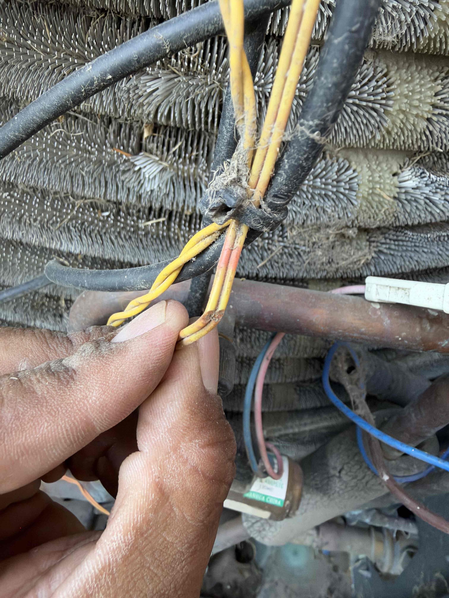 Farmersville, TX - found non communication error at thermostat. powered system off fr 5 minutes and turned on. no power to cda even after power was restored. 240 volts were coming to unit from disconnnect. only had 6.68 volts dc at inverter tests ports. system is rated for 13 volts dc. condemned inverter. inverter even smelled burnt. spoke to dispatch to order inverter. spoke to jessie and we will be bypassing speaking to trane for authoriZation code needed. system is still currently down. customer handed me check for the service fee 