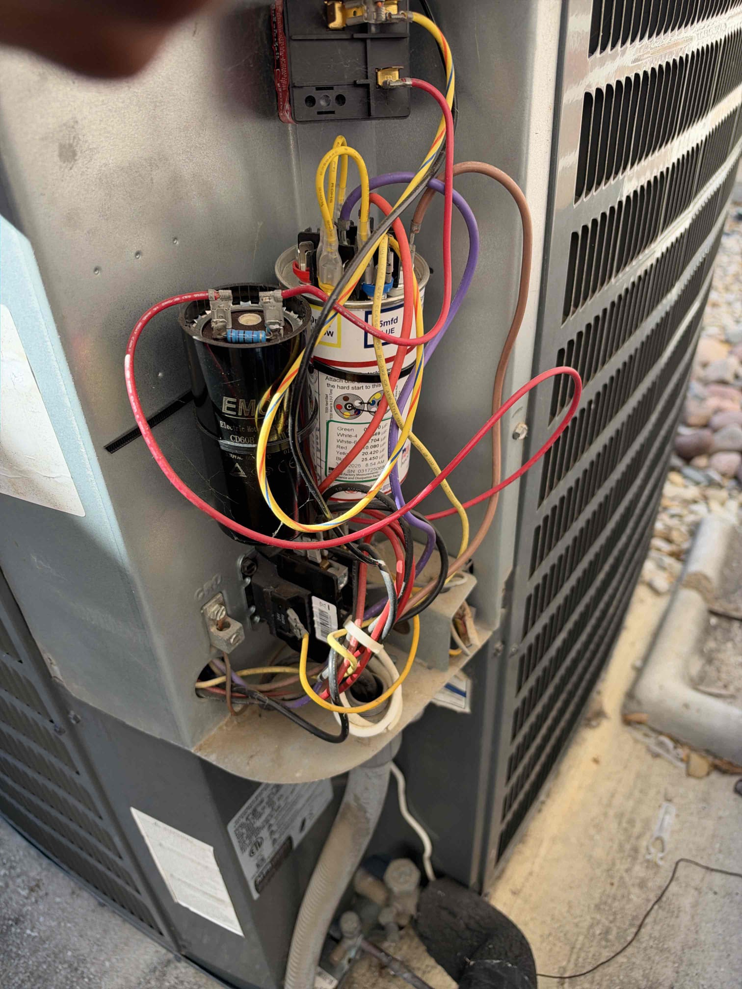 Allen, TX - ### Upstairs System – Heating Maintenance Report

- Performed routine maintenance on the upstairs HVAC system\.
- Inspected electrical components and checked inducer motor and blower motor amperage\. All components appear to be operating properly at the time of inspection\.
- Tested the condensate drain line by pouring water through it to verify proper drainage\. Drain line is draining correctly\.
- Replaced the existing air filter with a new filter provided by the customer\. The previous filter was heavily soiled\.
- Inspected the ductwork and return plenum for cleanliness\. The return plenum was found to be significantly dirty\.
- Inspected the blower wheel, which appears to be in good condition\.
- Observed significant rust and signs of condensation around the bottom drain pan where condensate collects\. **Recommend replacing the drain pan** due to visible rust and deterioration\.
- Inspected the outdoor condensing unit and found the exterior coil to be heavily soiled\. **Recommend 