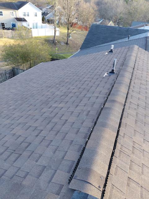 New roof installation today! New Atlas Signature Select Roofing system - Atlas Pinnacle Pristine shingle and the color is Hearthstone. Complete shingle tear off! All Atlas components include Atlas Pro-Cut hip and ridge shingles, Atlas Weathermaster ice and water shield, Atlas Summit 60 underlayment, Atlas Pro-Cut starter shingles, Atlas TruRidge ventilation and Ultimate lifetime vent pipe collars. This happy homeowner now has a lifetime shingle warranty from Atlas.